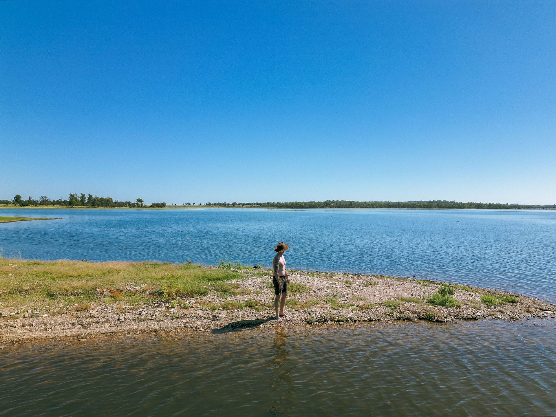 All the Adventures We Unearthed on a Trip to Southern Country Queensland, Photo by Rian Cope, queensland, southern queensland country, road trip, drone shot of coolmunda dam in the scenic rim