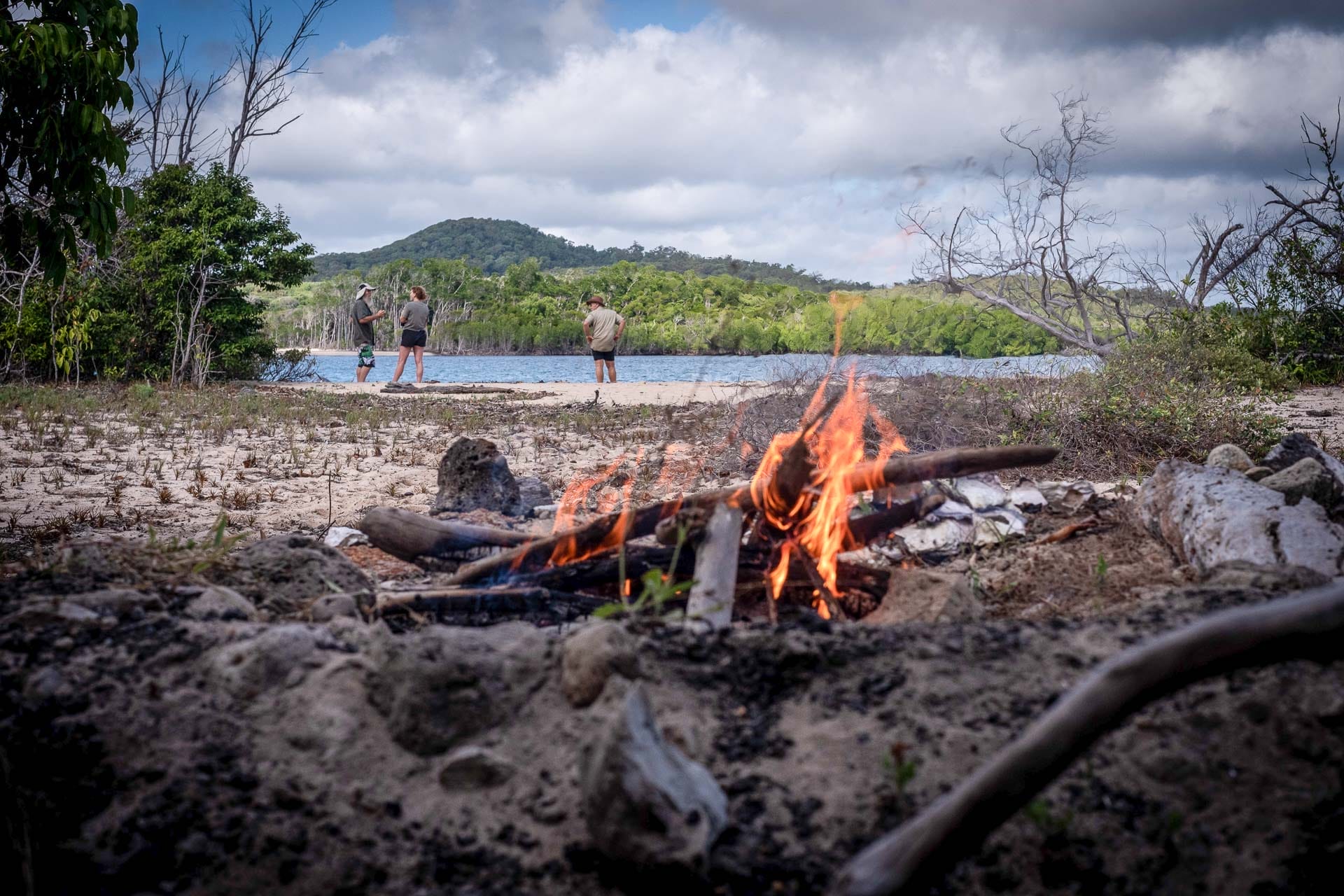 Finding Faith in the Far North, Photo by Bradley Schmidt, northern territory, tropical north, fire on the banks of a river