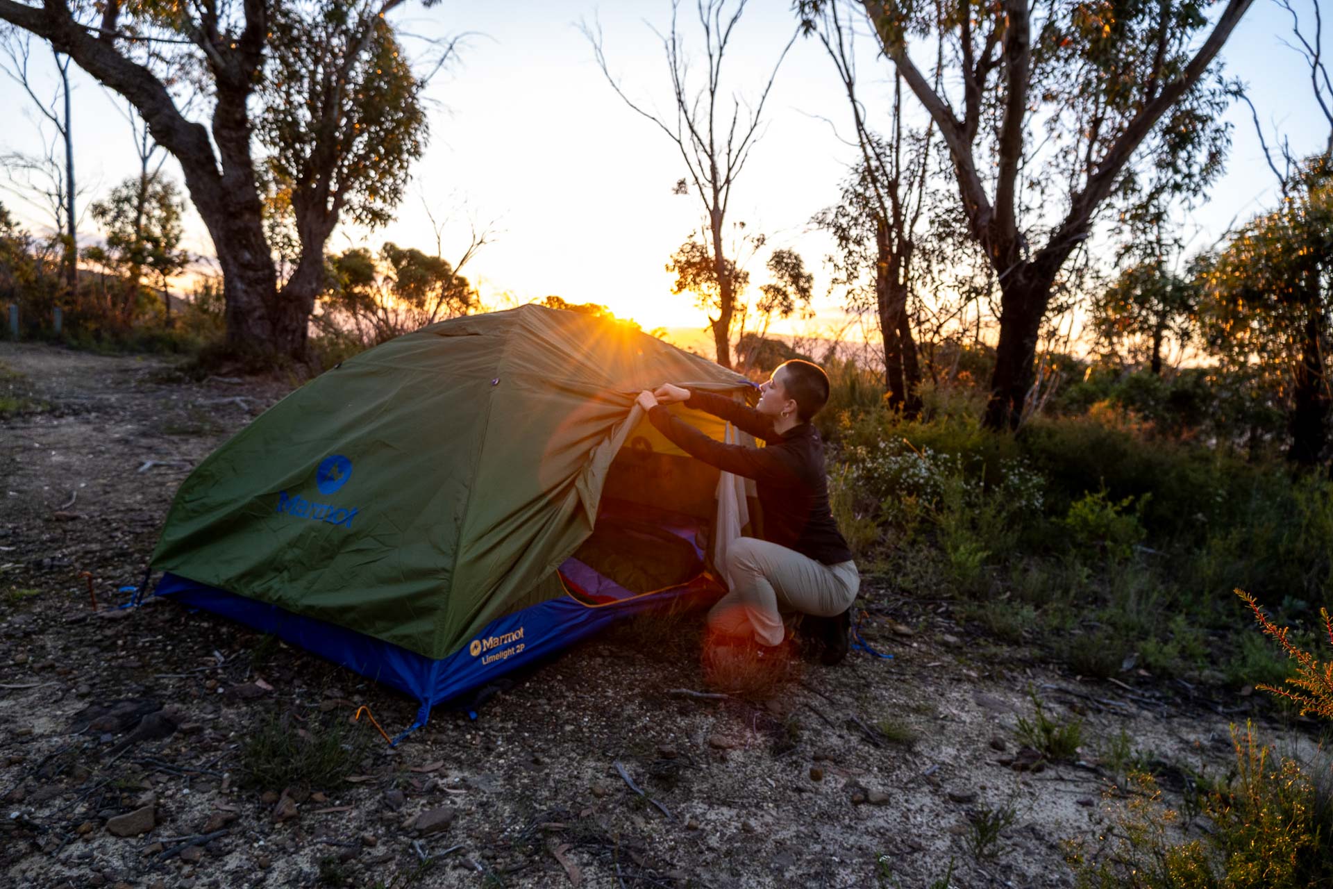 We Took Marmot's New Tents, Sleeping Bags, & Jackets Out Bush, Sian Brain, Limelight 2P Tent