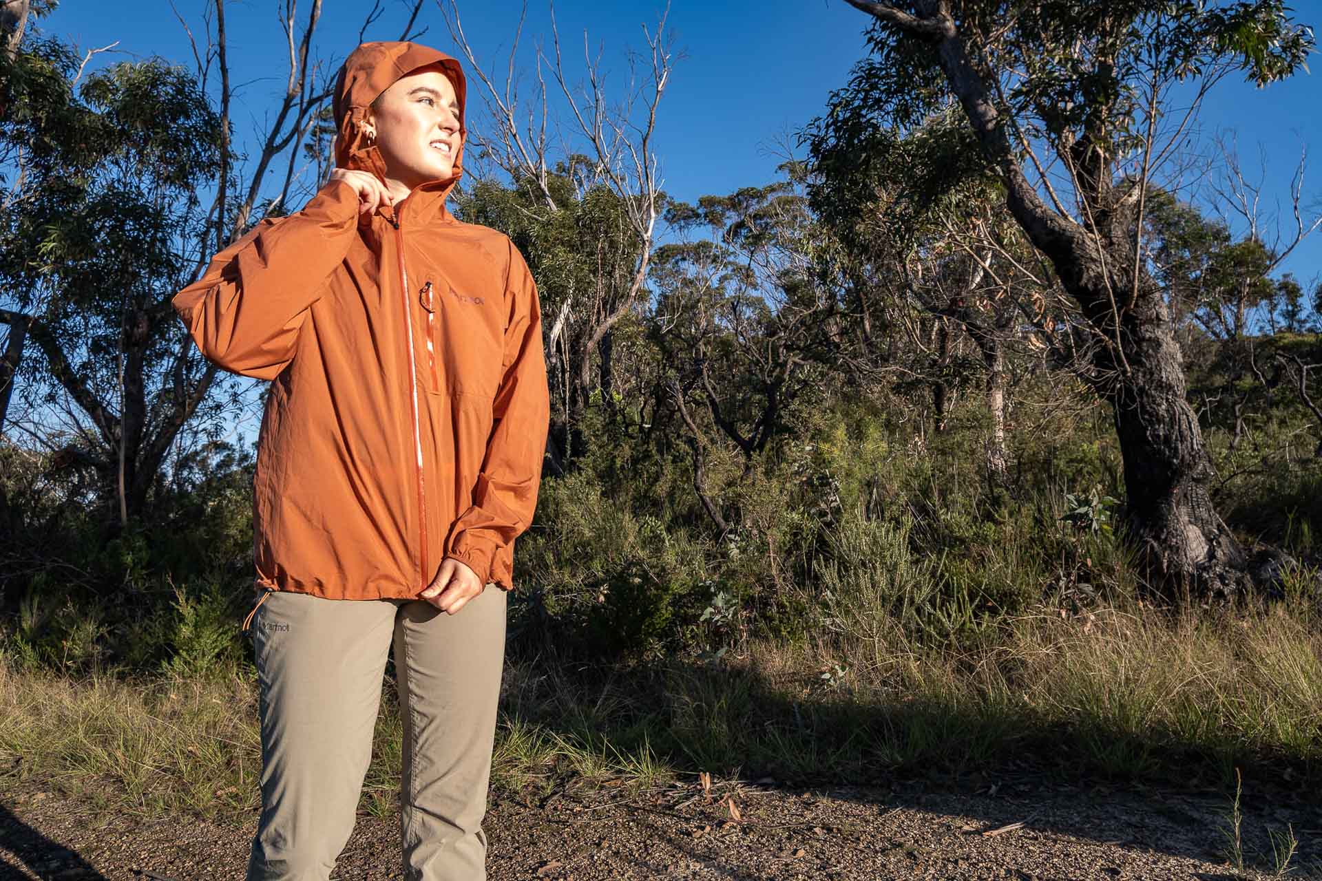 We Took Marmot's New Tents, Sleeping Bags, & Jackets Out Bush, Sian Brain, Superalloy Bio Rain Jacket