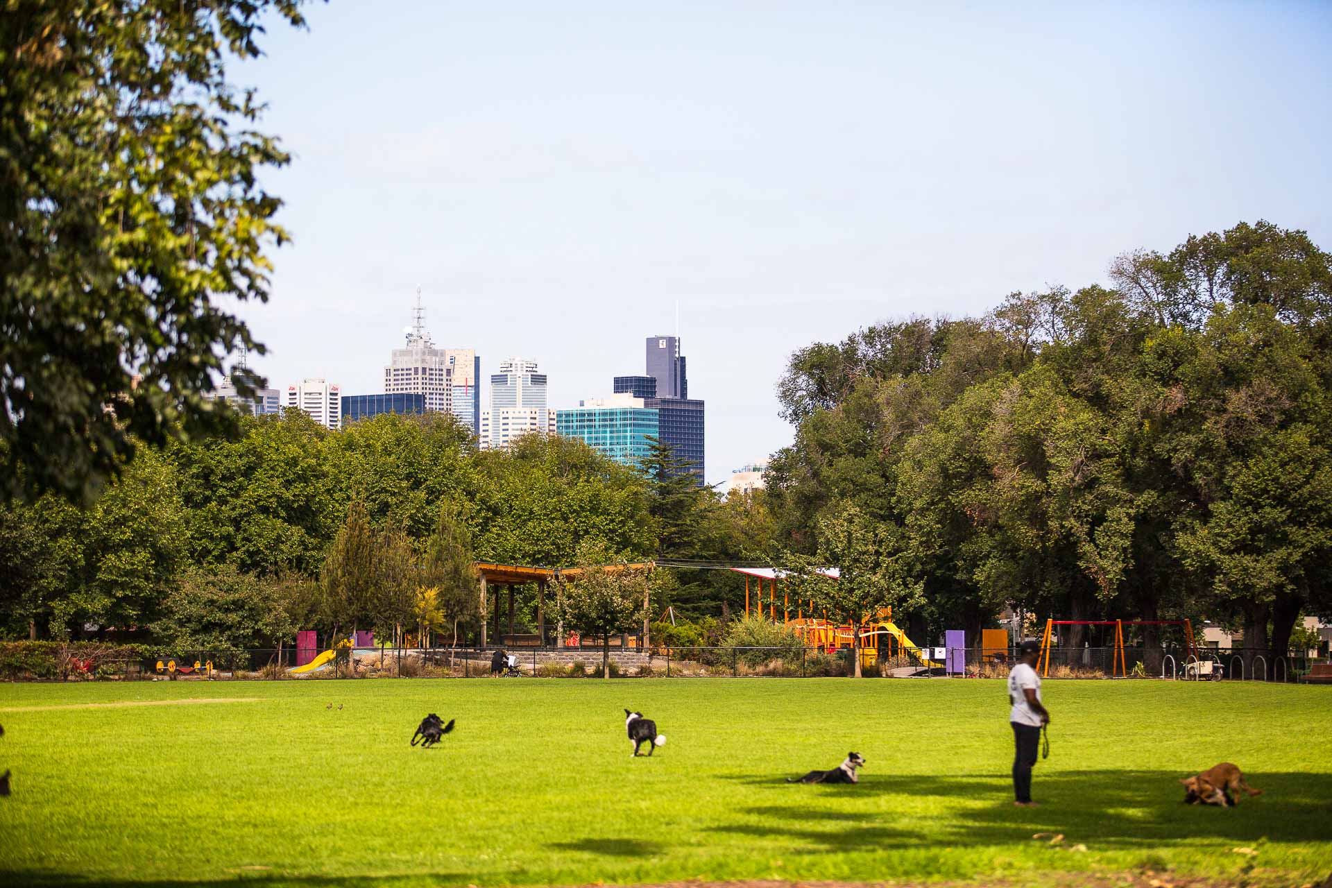 Best Walks in Melbourne, Photo via Visit Victoria, Edinburgh Gardens, dogs, North Fitzroy