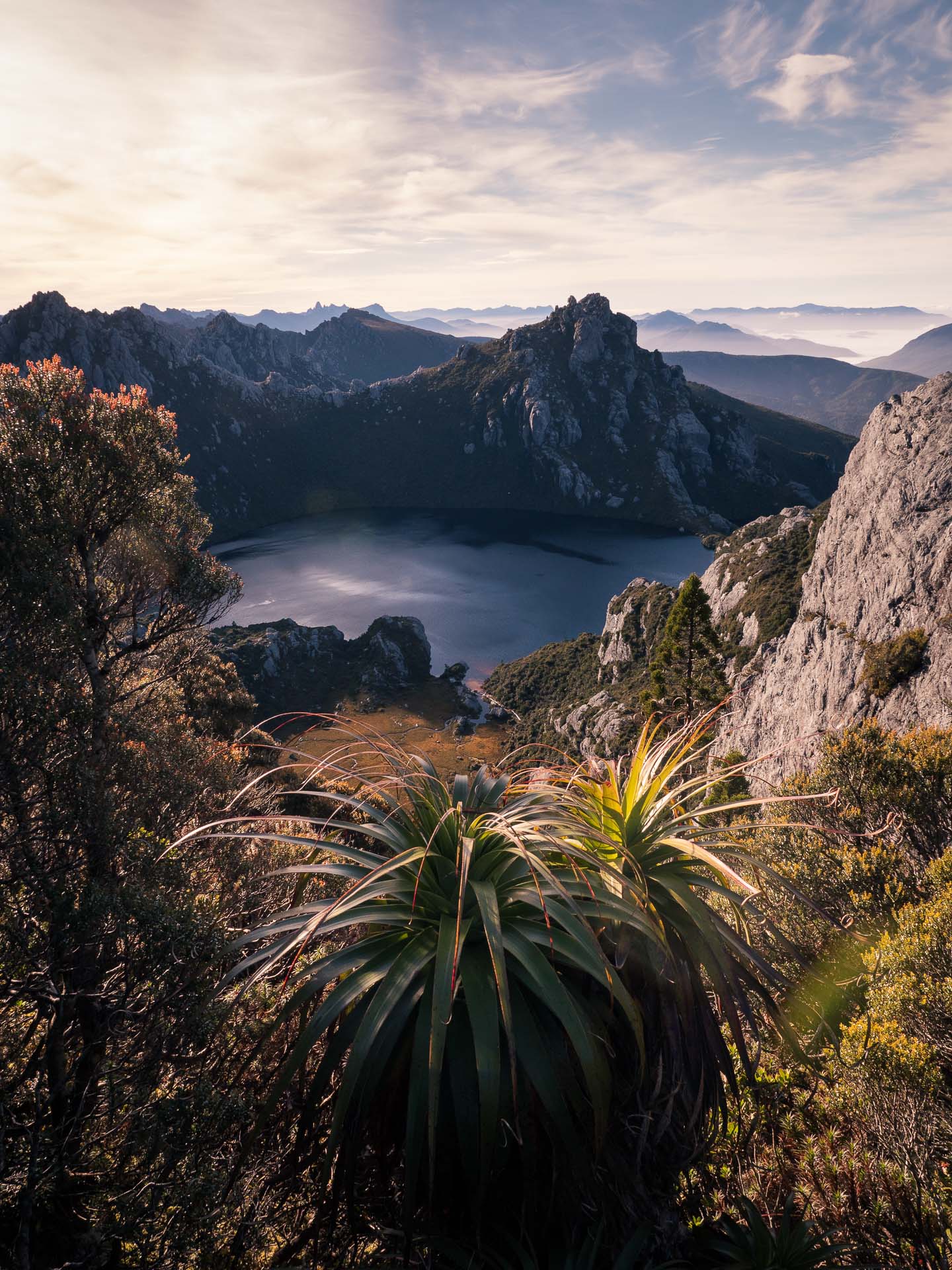 9 Things You Oughta Know Before Walking Tassie’s Western Arthurs Range, Photos by Ben Wells, Tasmania, Padani overlooking Lake Oberon