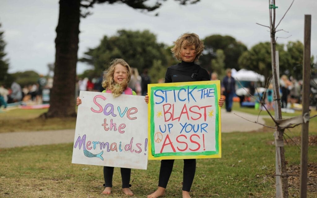 Stop seismic testing