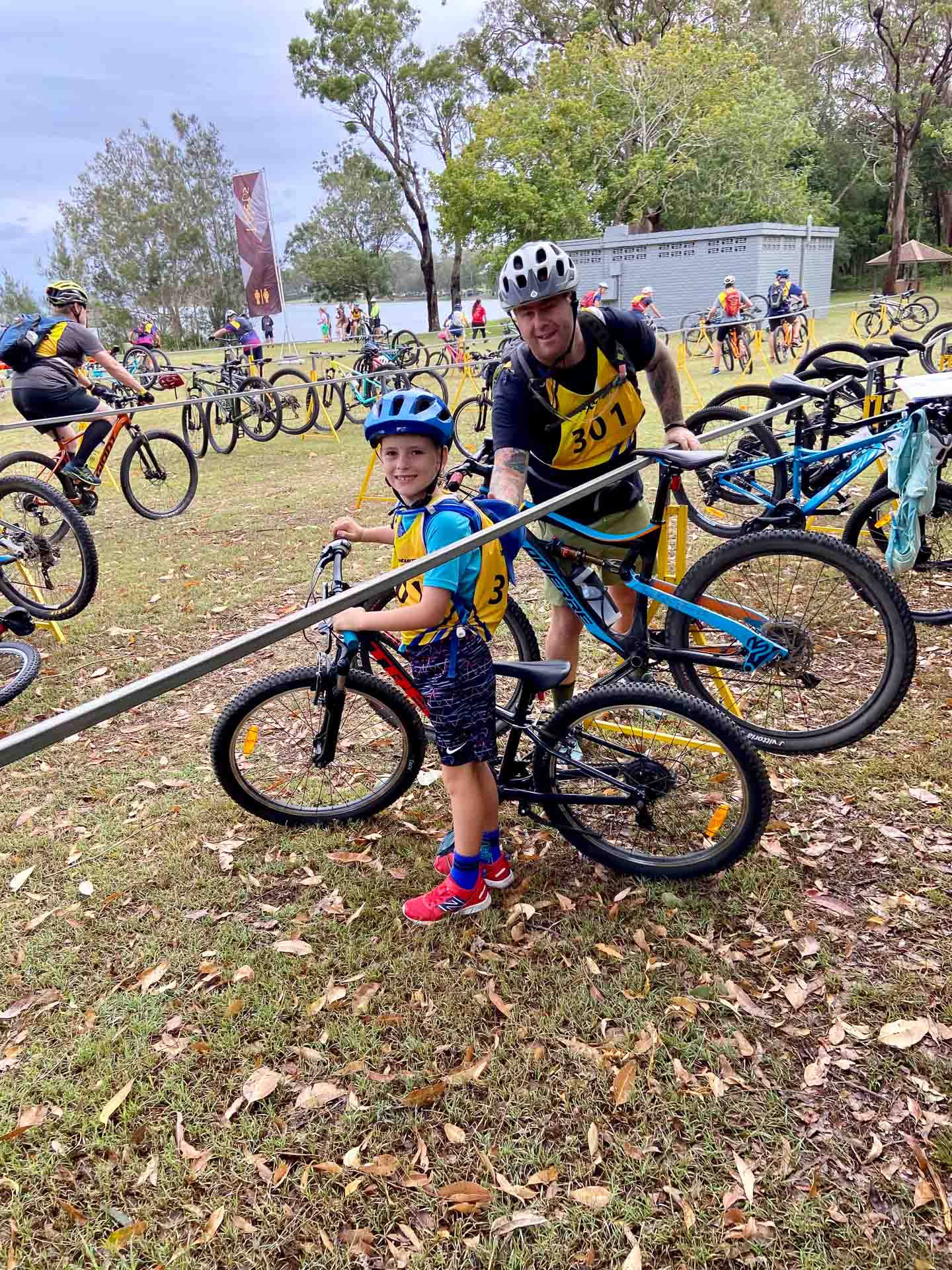 Who Said Adventure Races Aren't a Family Affair?, Photos by Ben Dawson, son, child, kid, event, excited, happy, bike, dad