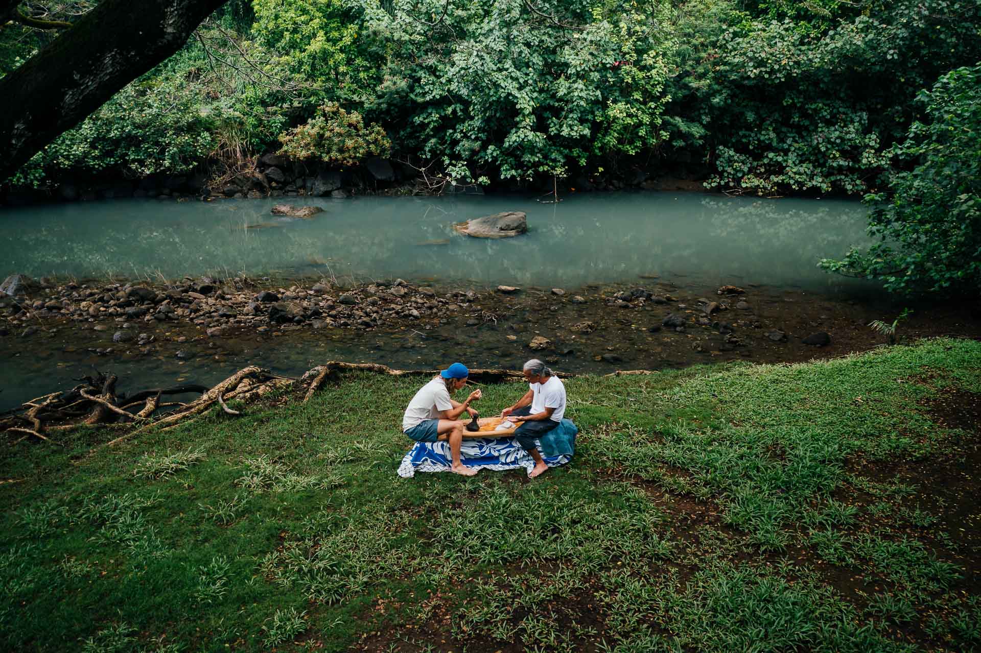Discovering the Heart of Hawaiʻi: Farming Kalo in Waimea Valley, Hawaii, Photography by Matt Horspool, Etchd Photograhy. Mortar and pestle, mash, food