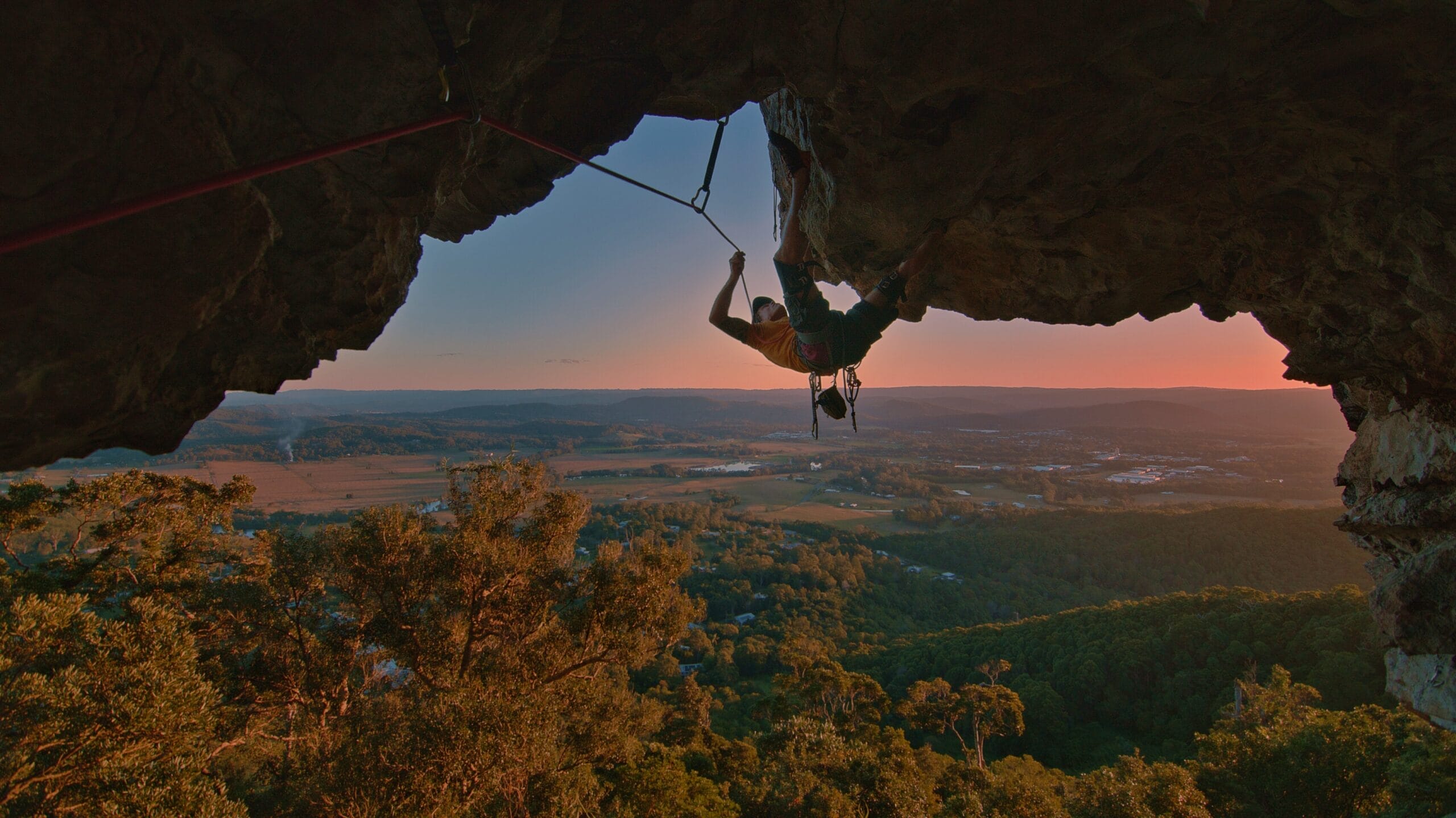 Climber Matt Fingleton, Mount Ninderry, Credit Matt Raimondo