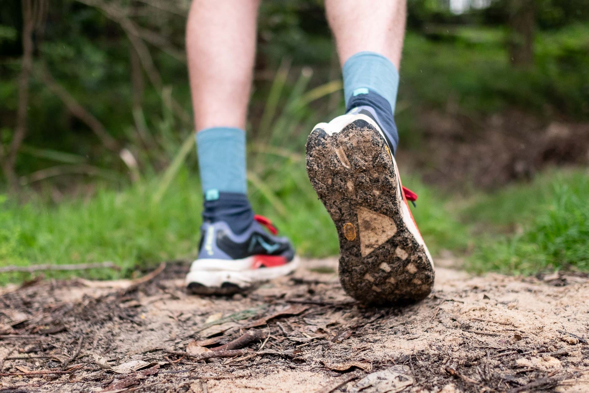 HOKA Tecton X 3 – Our First Look at the Race Winning Trail Running Shoe, photo by Sam Heaton @heatoburrito, runner Tim Ashelford, balmoral, nsw, trail running, grip