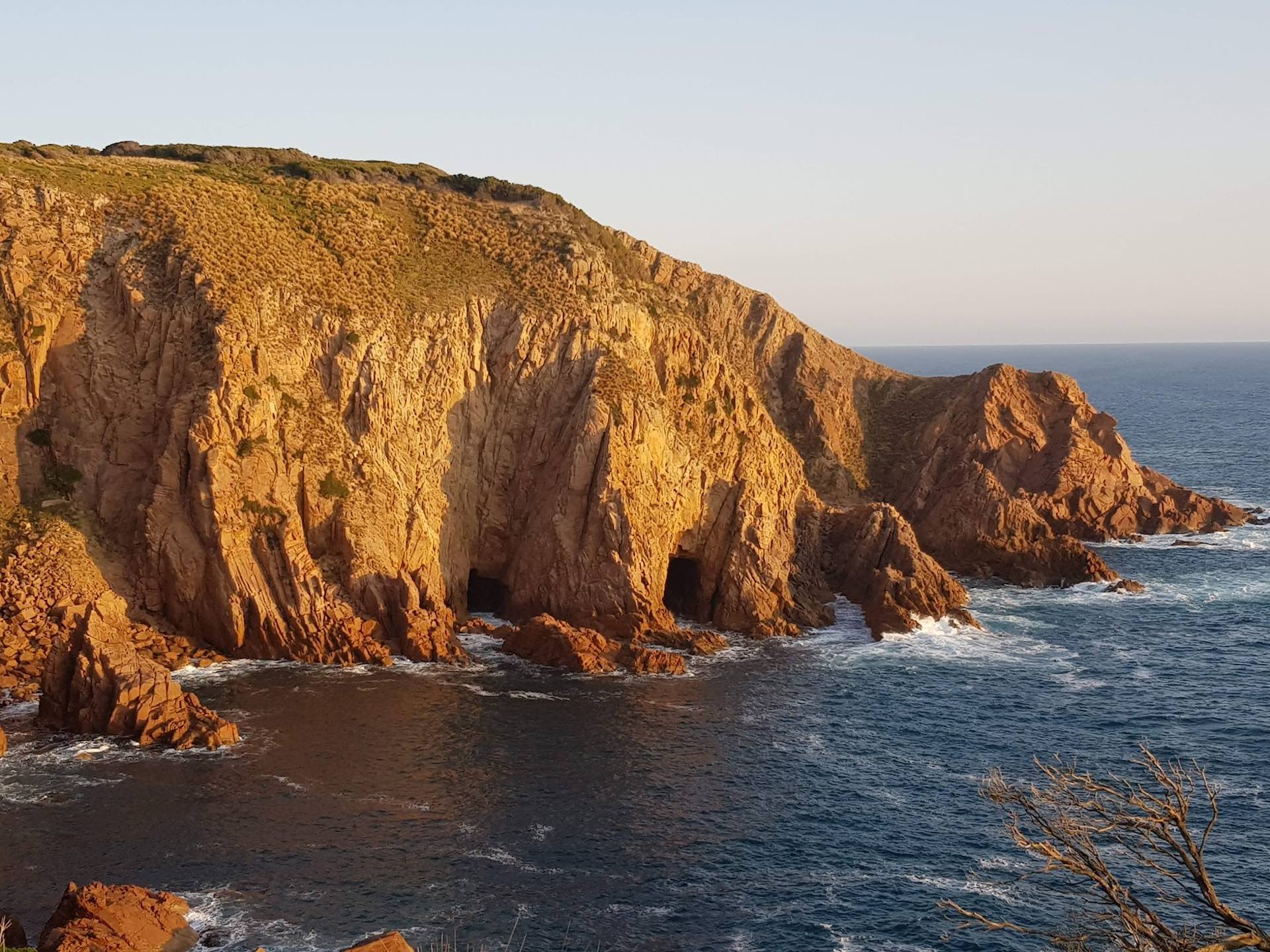 10 Best Melbourne Walks Accessible By Public Transport, Photo by @jessleenehme, Cape Woolamai Loop Walk, rocks, cave, ocean
