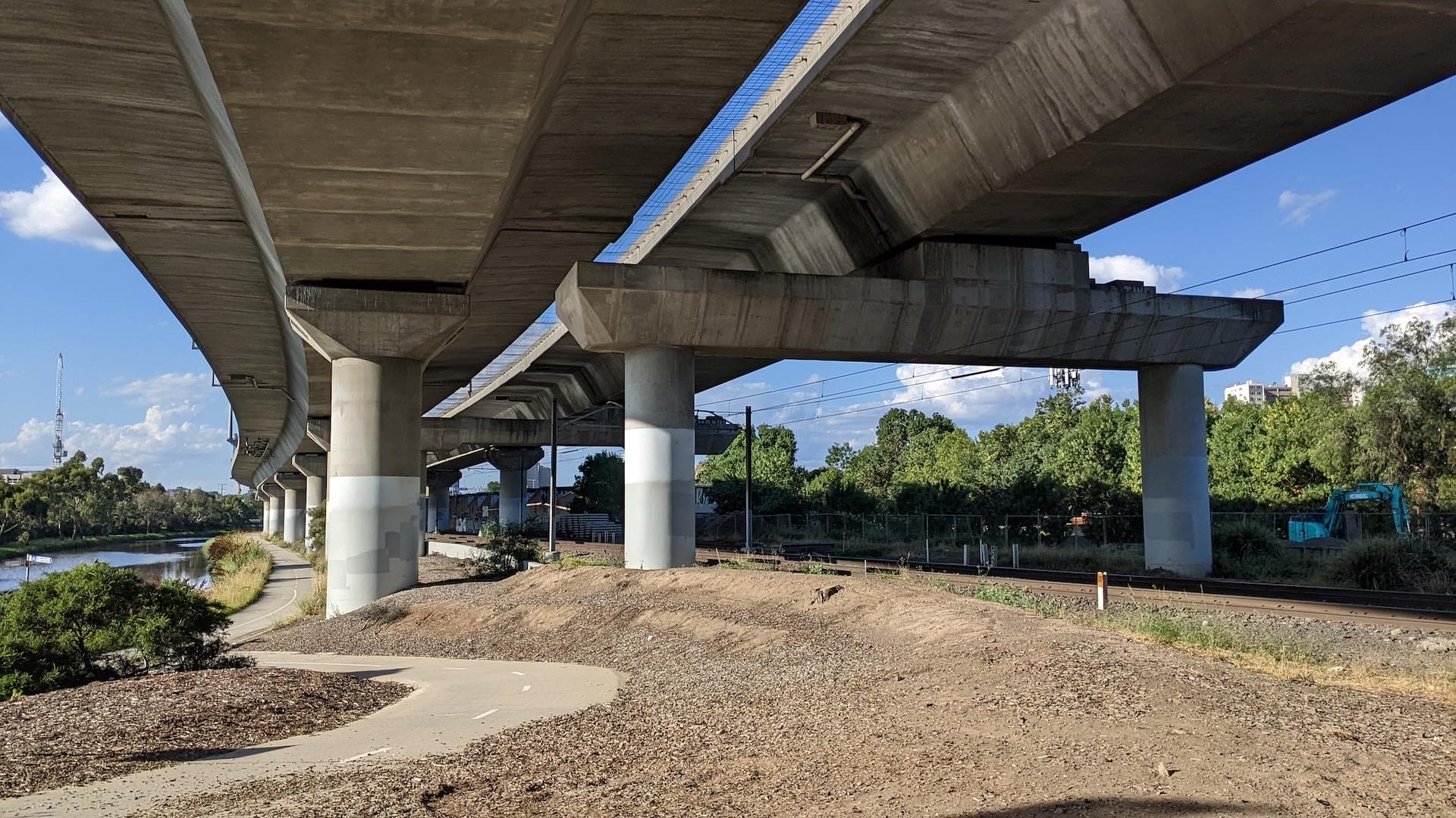 10 Best Melbourne Walks Accessible By Public Transport, Photo by Philip Mallis on Flickr, Capital City Trail, Melbourne, Victoria, bridge