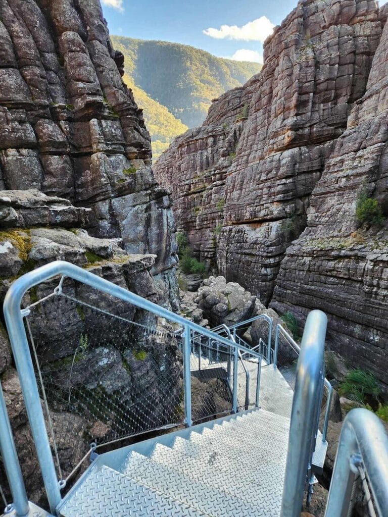 Grampians Grand Canyon staircase. Parks Victoria