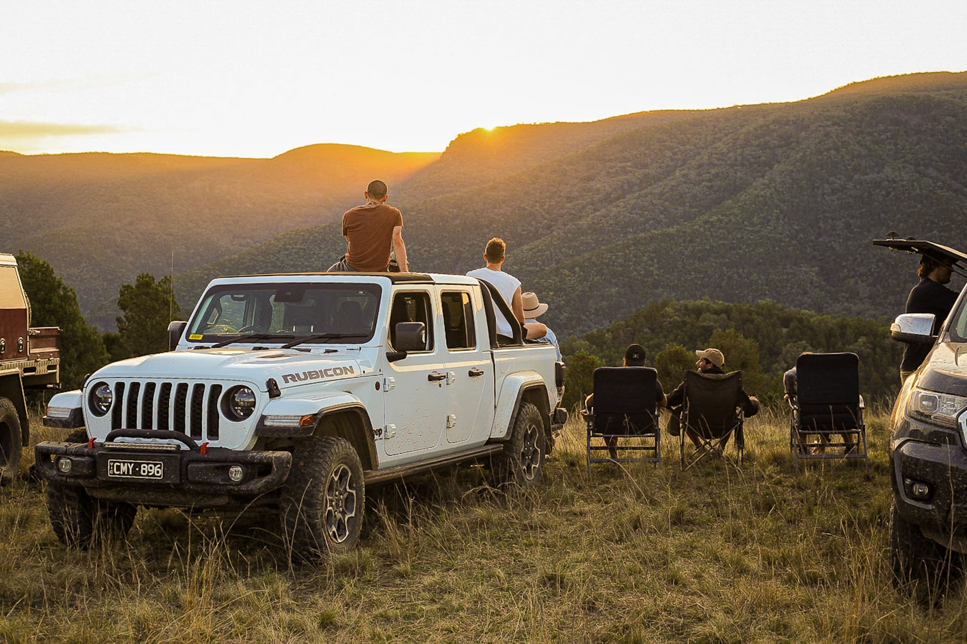 Sundown National Park is a 4WDing Hidden Gem Less than 4 Hours From Brisbane, Photo by Casey Fung, jeep, sponsored, southern queensland country, sunset while sitting on jeep, camping