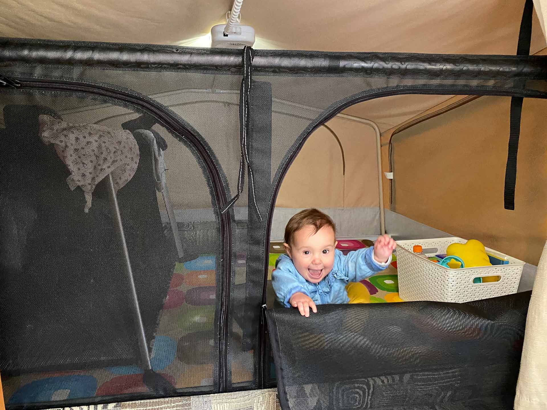 The Ultimate Family Camping Setups – Compared & Tested, Photo by @sarah.tayler.writer, camper trailer, toddler, play, fun 