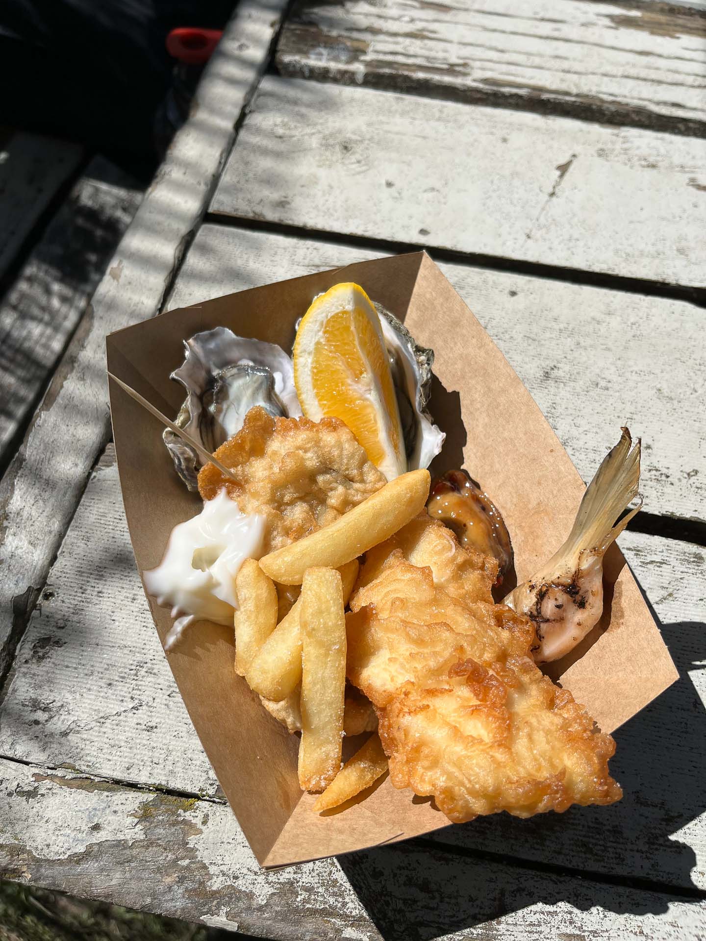Tio Ōhiwa Oysters, fish and chips, photo courtesy of bay of plenty, north island, new zealand
