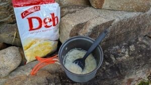 On Track Meals – Reviewed & Tested, Deb potato, Photo by @jessleenehme, 360 degree pot, S2S spoon, Victoria