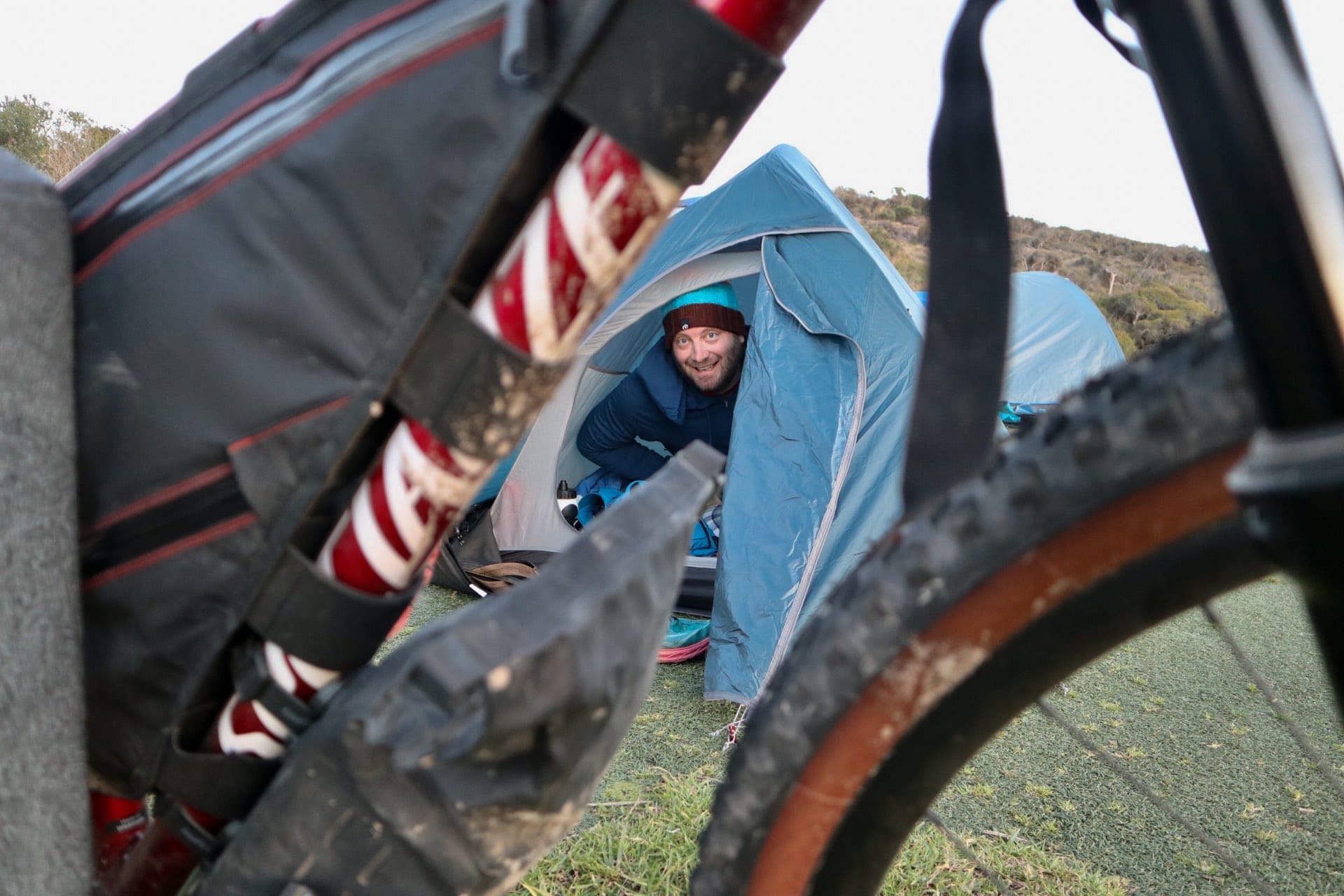 Newcastle to Wyee Bikepacking – An 80km Overnight Bike Ride You Can Start in the Heart of Sydney, Ben Ogden, bike, tent, camping, Frazer Campground