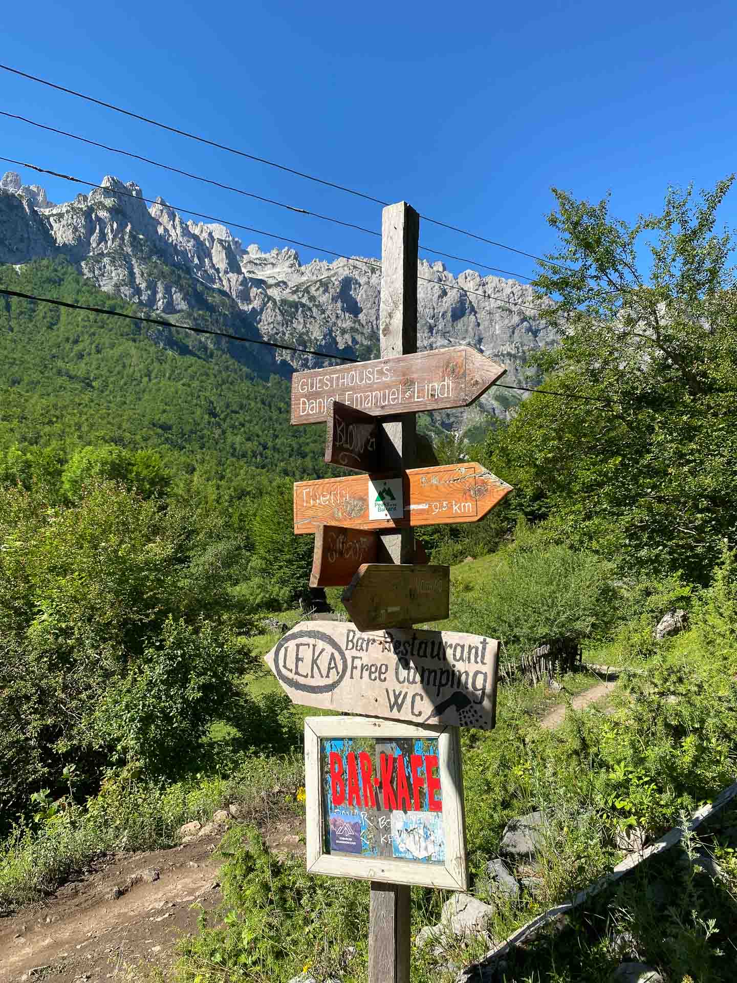 Albania Uncovered: Backpacking Through the Most Slept-on Country in Europe, Photos by Scarlett Rogers, sign