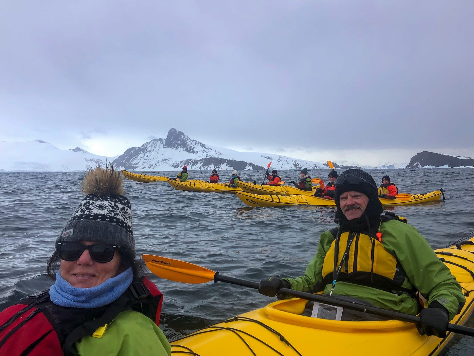 Kayaking at Cierva Cove