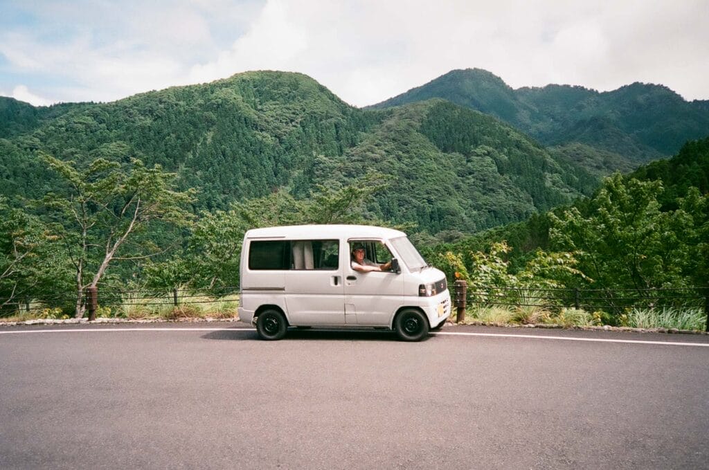 I Found My 5-Year-Old Film Photos From Japan's Most Magical Island, Photo by Casey Fung, Yakushima, van, kei car