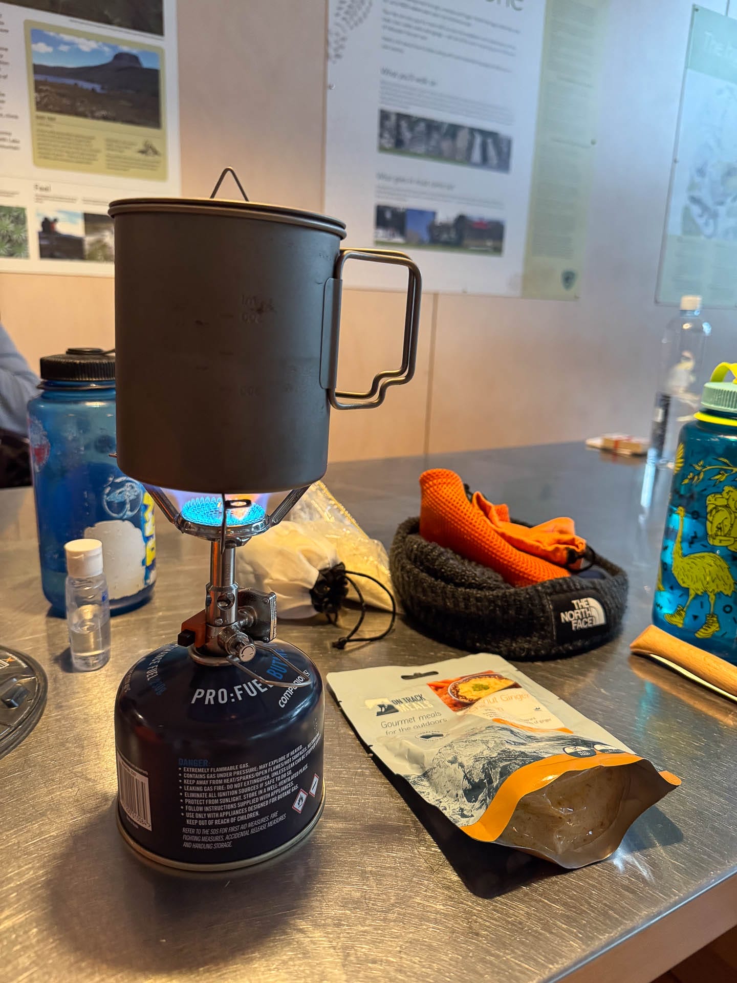 Jetboil MightyMo Hiking Stove – Reviewed & Tested, photo by Tim Ashelford, hiking stove, lightweight, tasmania, camp cooking, flame, dinner