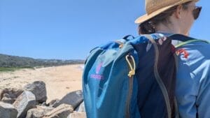 Cotopaxi Batac 24L Backpack - Del Día Reviewed & Tested, photo via @jessleenehme, backpack, beach