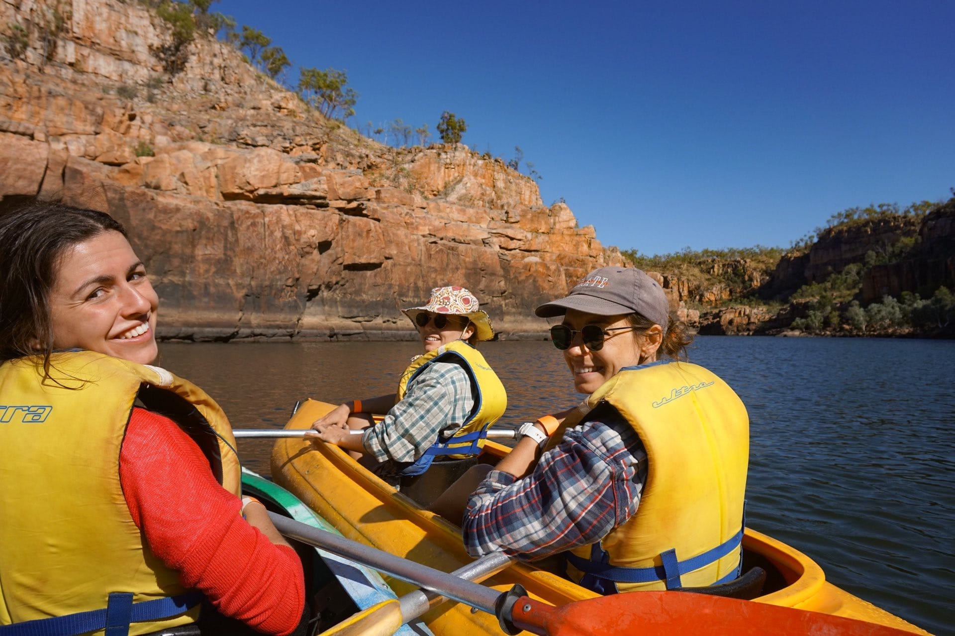 Road Trip From Darwin to Katherine and Back in a (Long) Weekend, Amy Fairall, The Bottle-O, Northern Territory, friends, smile, fun, Nitmiluk Gorge, kayaking, river