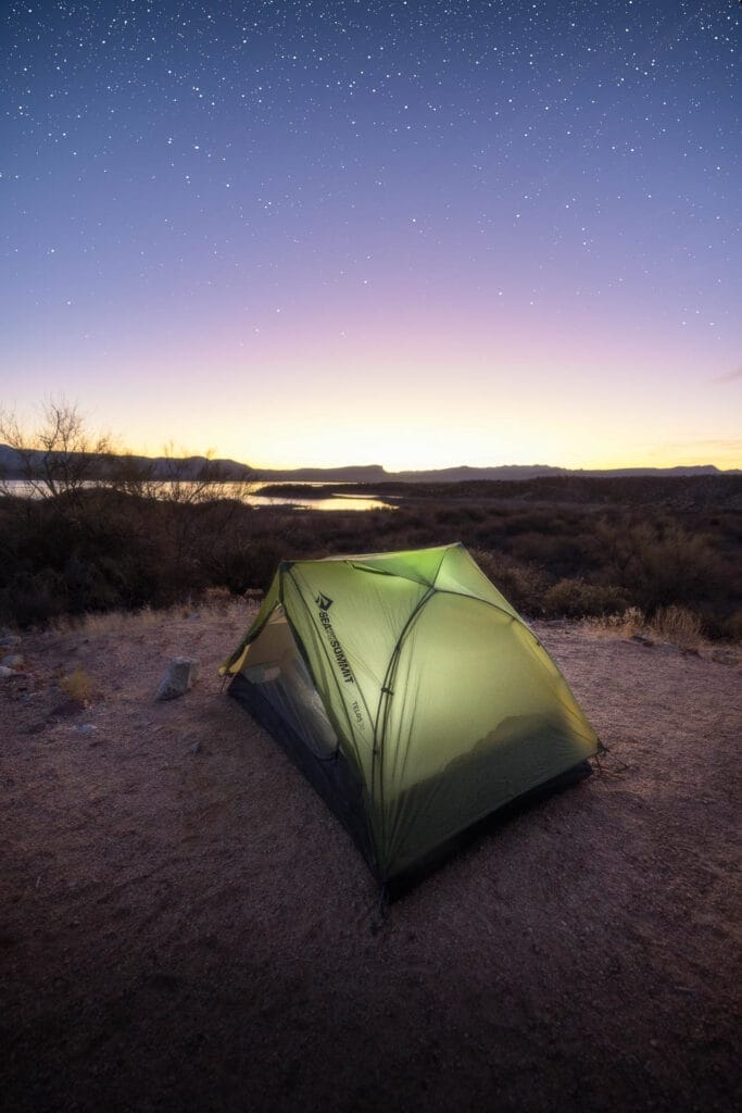 Salt River, Arizona, photo by Jess bonde, ari001, sea to summit, tent, telos TR2