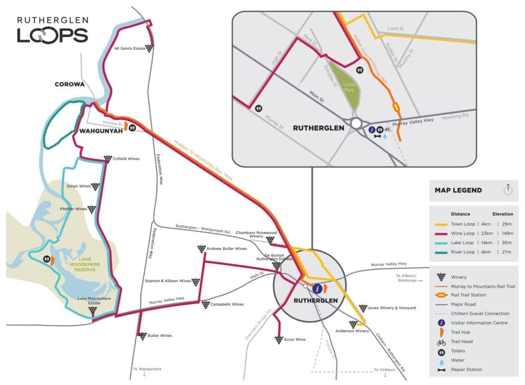 Rutherglen Loops Map