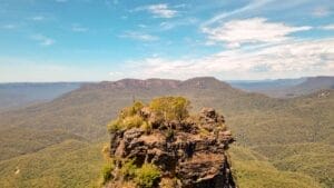 The NSW Grand Cliff Top Walk Is a Tough Trail With Dreamy Blue Views, shot by @tayholborow, Katoomba, Mount Solitary from Scenic World