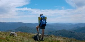 One Planet Extrovert 55 Lightweight Hiking Pack – Reviewed & Tested, Shot by Taylor Bell, hiker, view, lookout, mountains