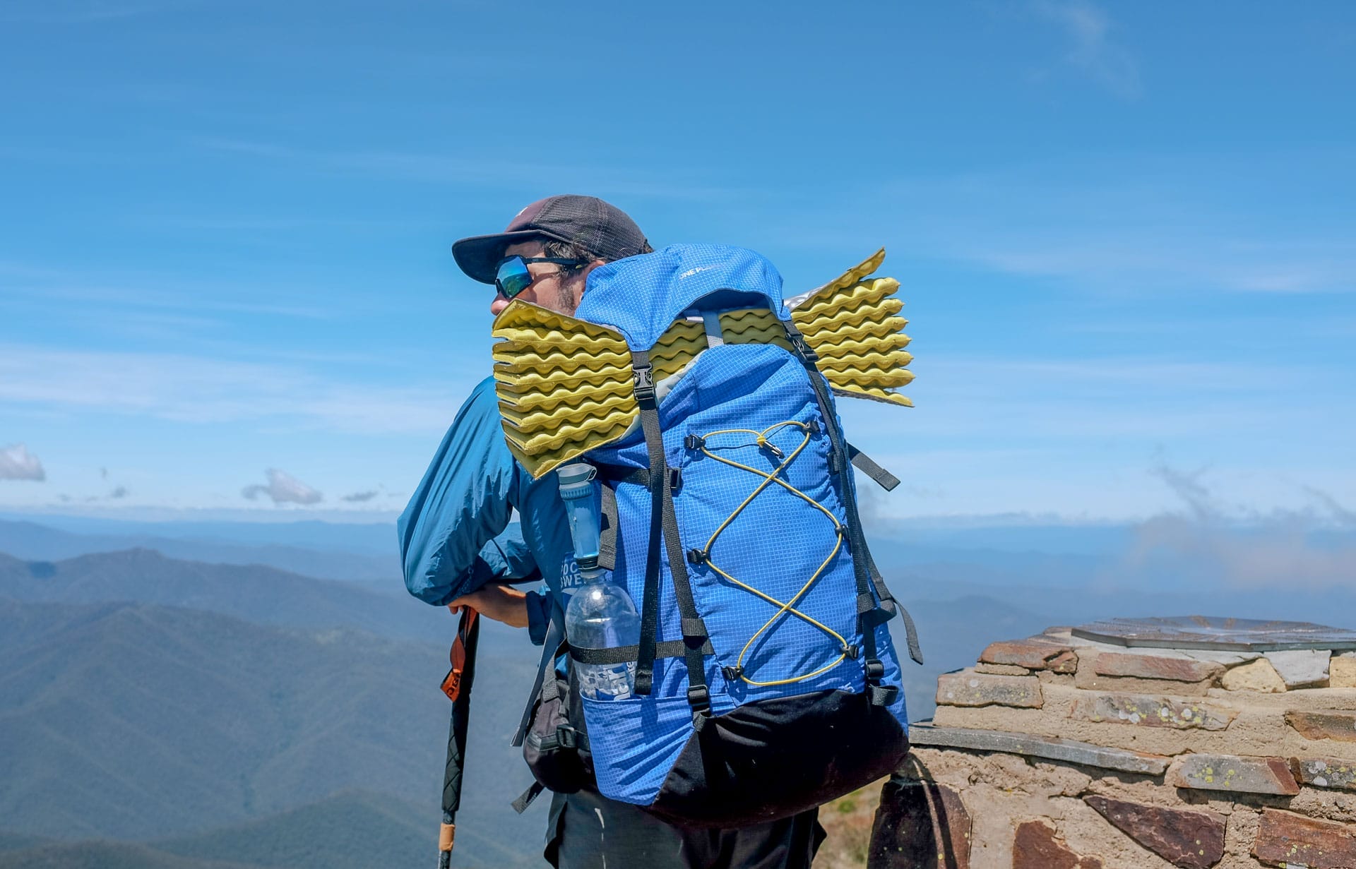 One Planet Extrovert 55 Lightweight Hiking Pack – Reviewed & Tested, Shot by Taylor Bell, lookout, victoria, sleeping mat
