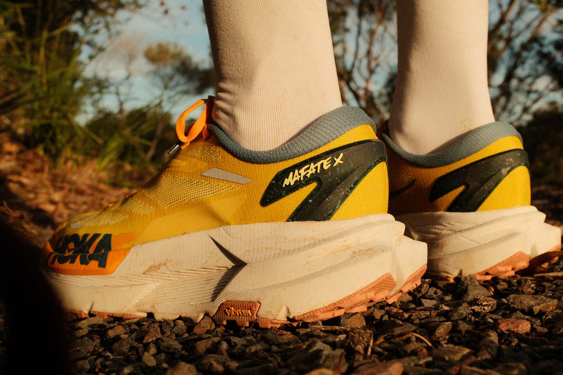 HOKA’s New Carbon-Plated Trail Shoe Is Nearly Two Inches Tall, Why?, first look, photo by Jack Brookes, @jackjbrookes, trail running shoes, hawks nest, nsw,