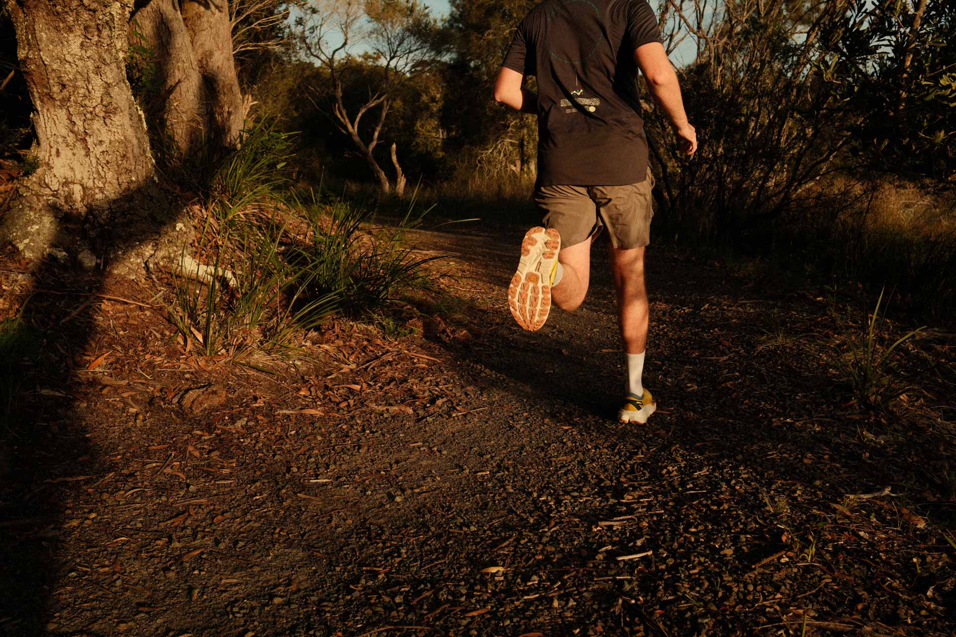 HOKA’s New Carbon-Plated Trail Shoe Is Nearly Two Inches Tall, Why?, first look, photo by Jack Brookes, @jackjbrookes, trail running shoes, hawks nest, nsw, tim ashelford running
