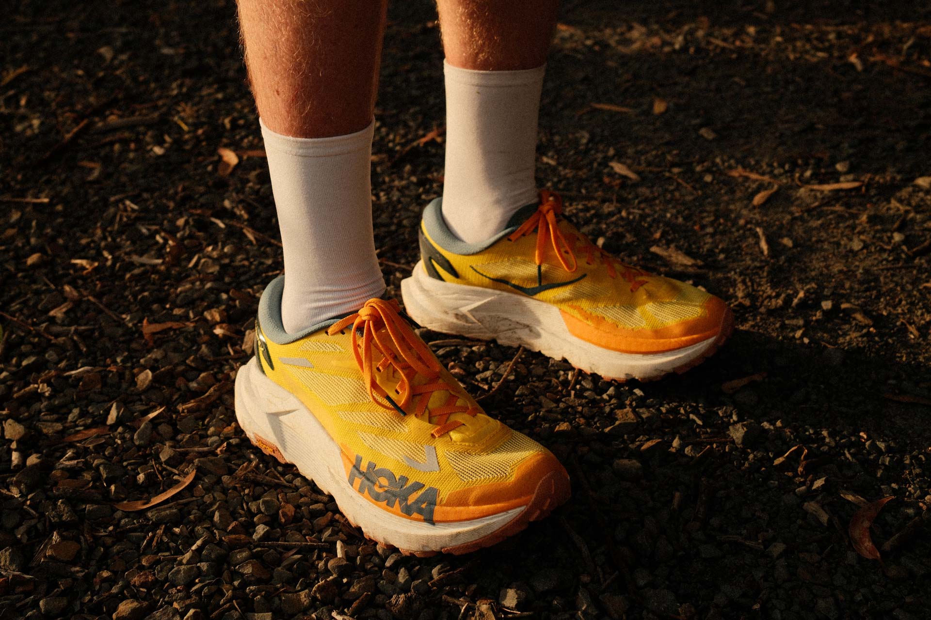 HOKA’s New Carbon-Plated Trail Shoe Is Nearly Two Inches Tall, Why?, first look, photo by Jack Brookes, @jackjbrookes, trail running shoes, hawks nest, nsw,
