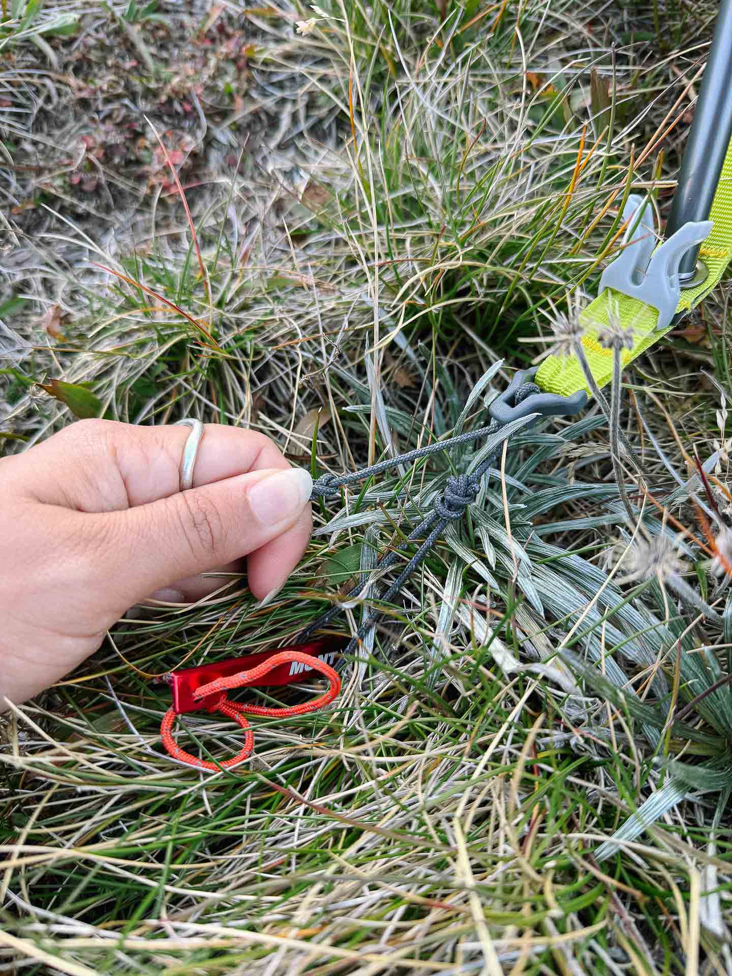 Ground tensioner, Full set up Kosi 1, Mont Moondance 2FN 2 Person Tent – Reviewed & Tested, photo by Claire Dalton, Toby Otto, Kosciuszko National Park, NSW, tent, backpacking