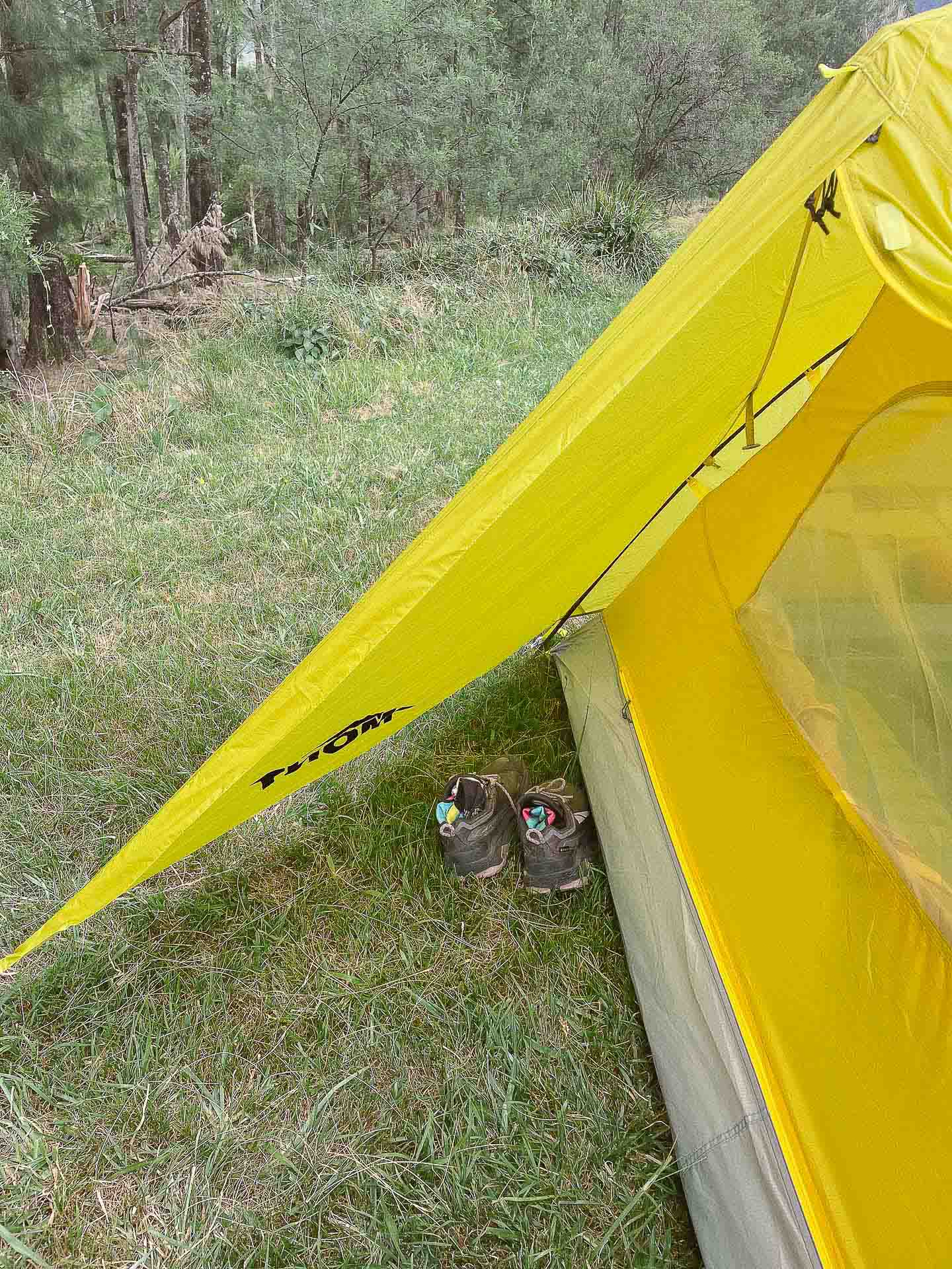 Vestibule 1, Mont Moondance 2FN 2 Person Tent – Reviewed & Tested, photo by Claire Dalton, Toby Otto, Blue Mountains NSW, tent, backpacking