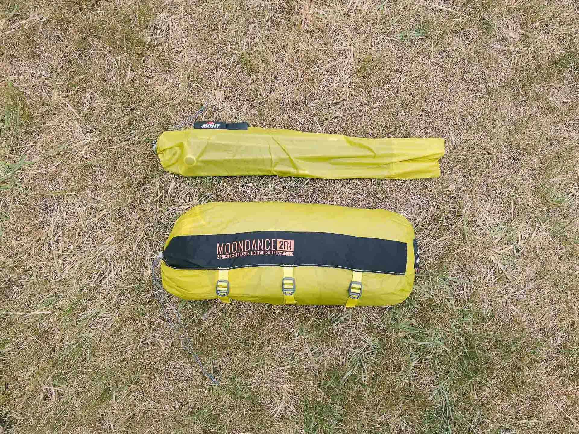 Packed in two parcels, Mont Moondance 2FN 2 Person Tent – Reviewed & Tested, photo by Claire Dalton, Toby Otto, Blue Mountains NSW, tent, backpacking