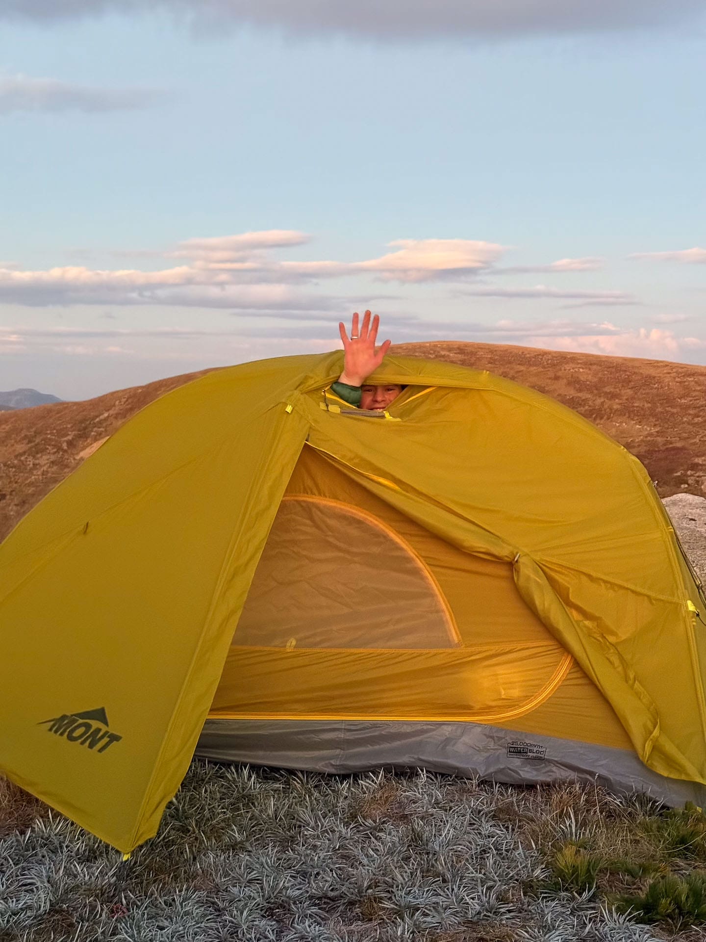 Full set up Kosi 1, Mont Moondance 2FN 2 Person Tent – Reviewed & Tested, photo by Claire Dalton, Toby Otto, Kosciuszko National Park, NSW, tent, backpacking