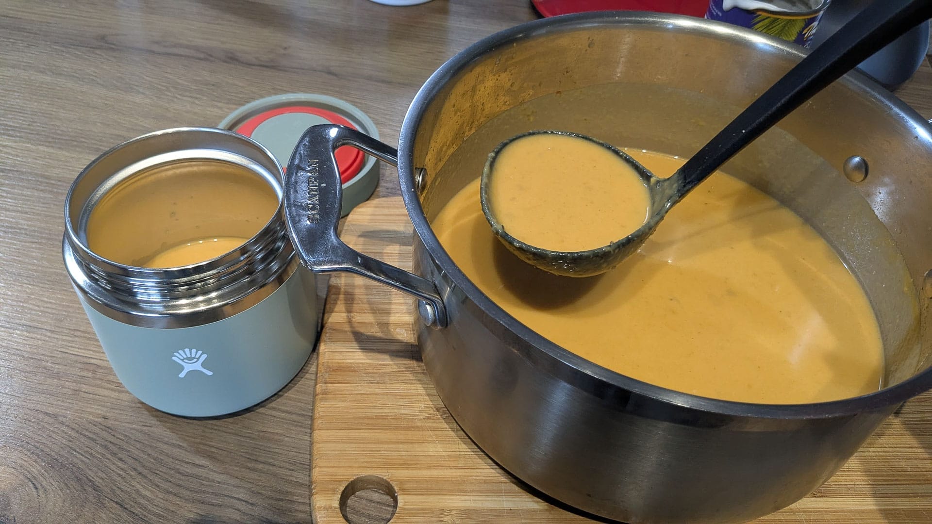 The Underrated Camping Hack That Keeps You Eating Well All Weekend (Plus Recipes!), jess barlow, hydro flask, food storage, Soup