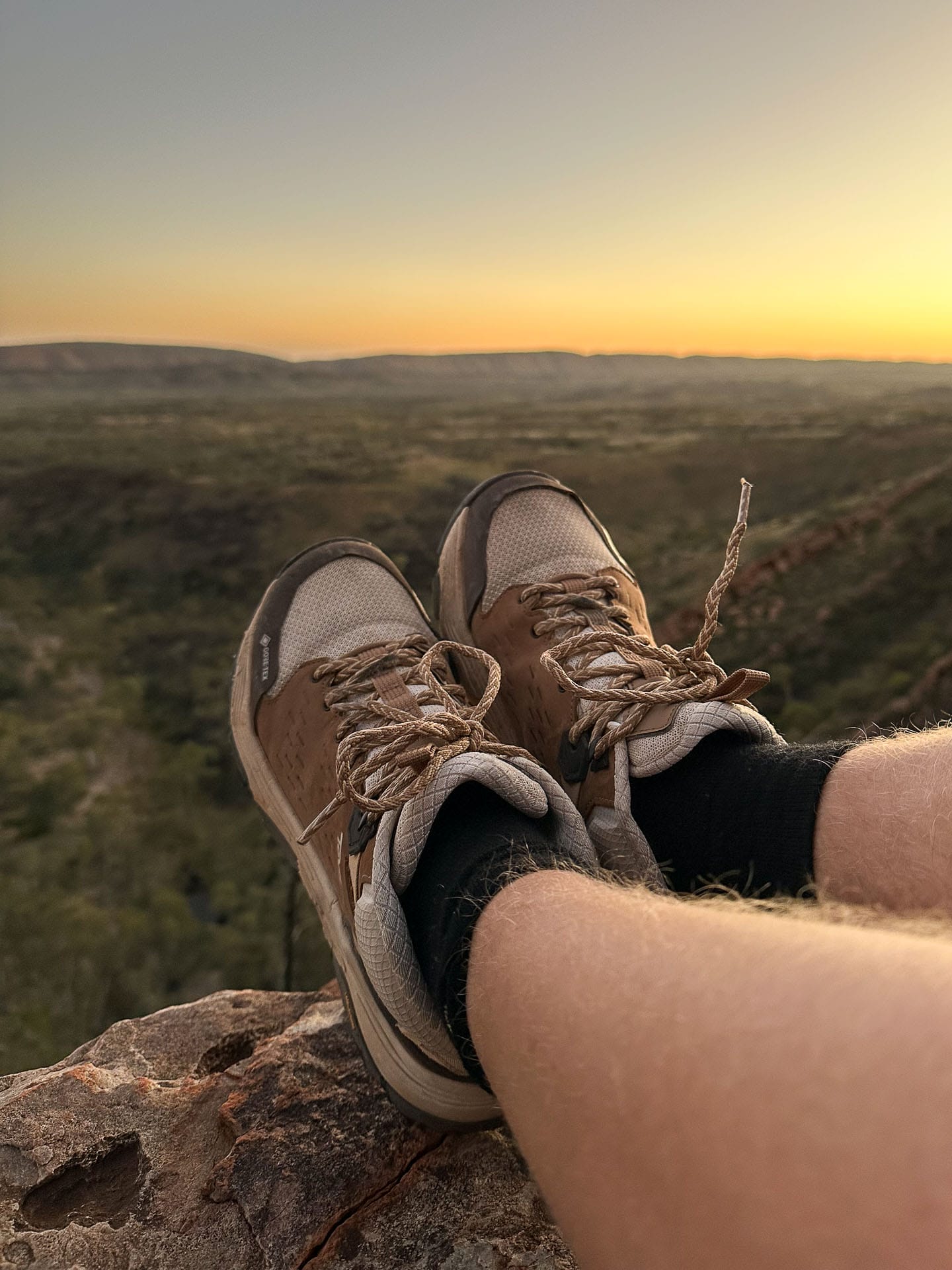 Blister free views - how good! Teva Grandview Max GTX Boots – Reviewed & Tested, Pippa Salmon, larapinta, NT,