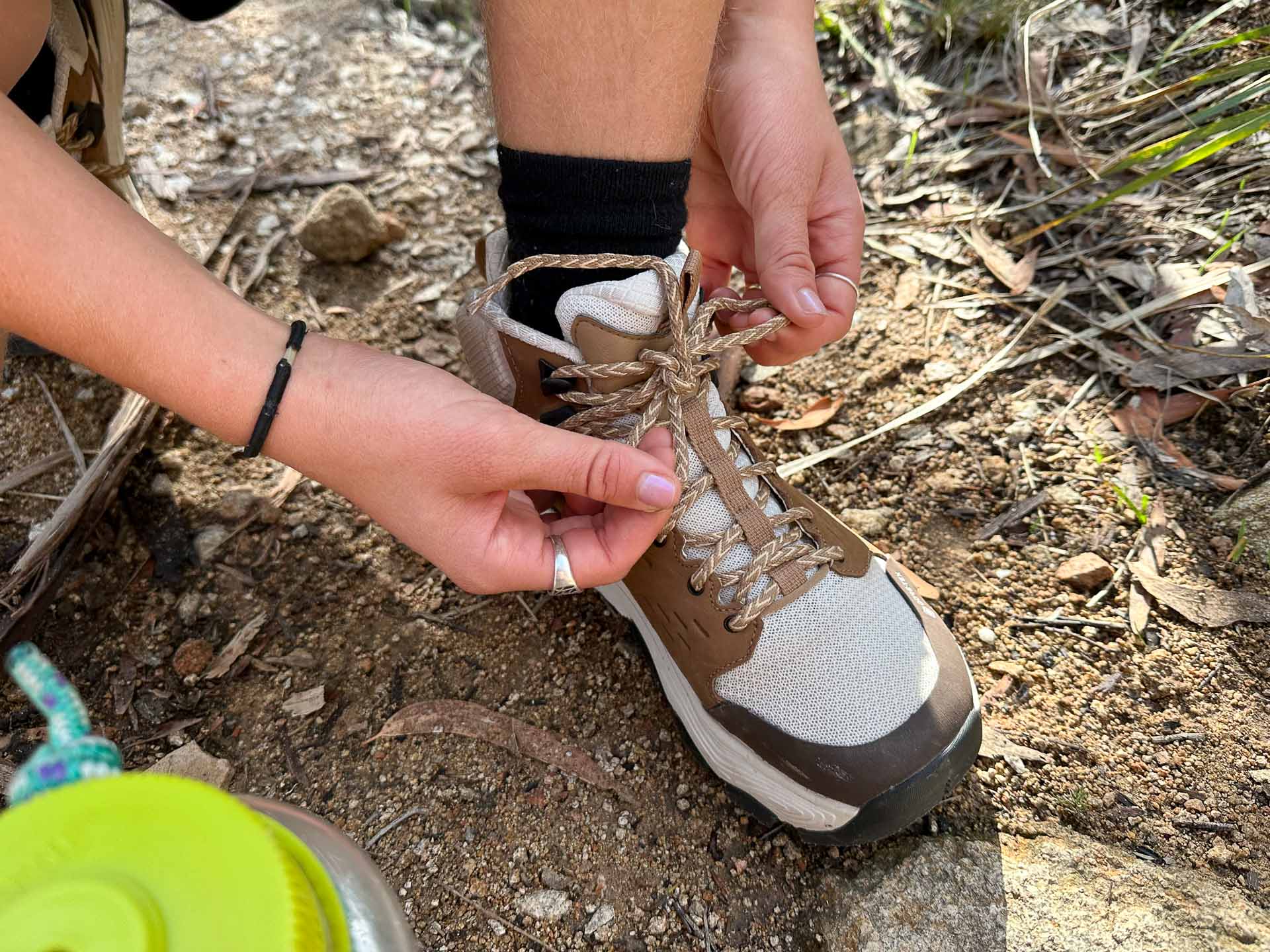 The laces are thick, making them difficult to adjust, Teva Grandview Max GTX Boots – Reviewed & Tested, Pippa Salmon, larapinta, NT,