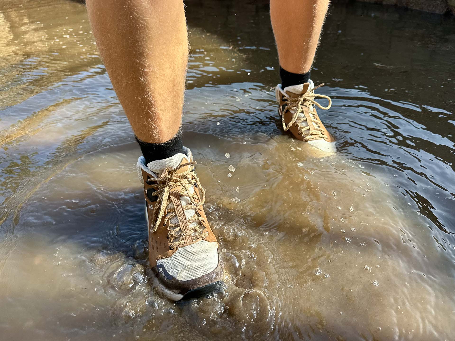 Super waterproof - no matter how many puddles we jumped in, Teva Grandview Max GTX Boots – Reviewed & Tested, Pippa Salmon, larapinta, NT,