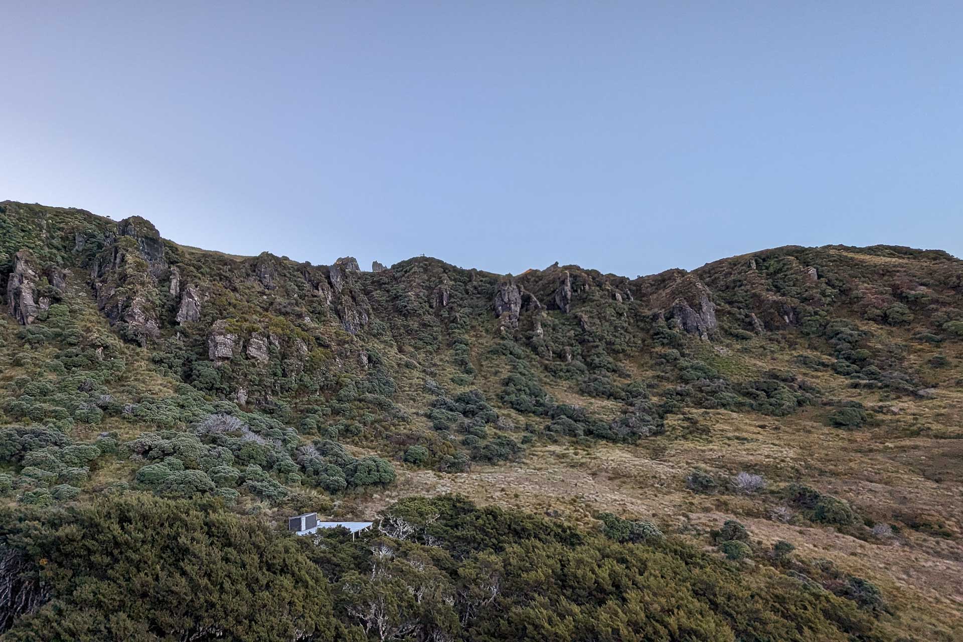 View behind Okaka Lodge, View from Stag Point, Hump Ridge Track 3-day Hike, Claire Brack, South Island, New Zealand, Great Walk