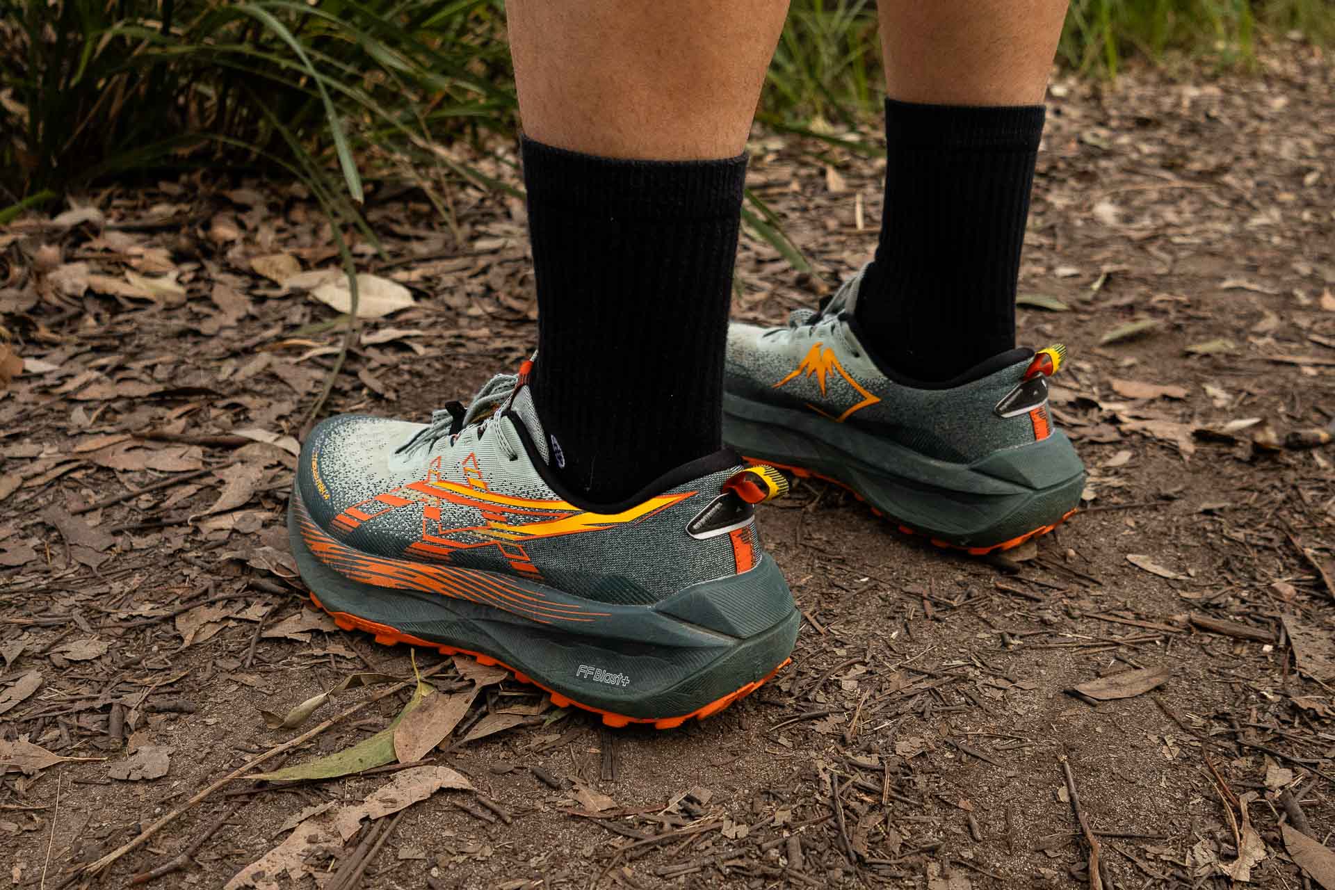 ASICS Trabuco Max 4 Trail Running Shoes – Reviewed & Tested, Tim Ashelford, Sydney, NSW, Girrahween track, Earlwood, Sydney, NSW, heel