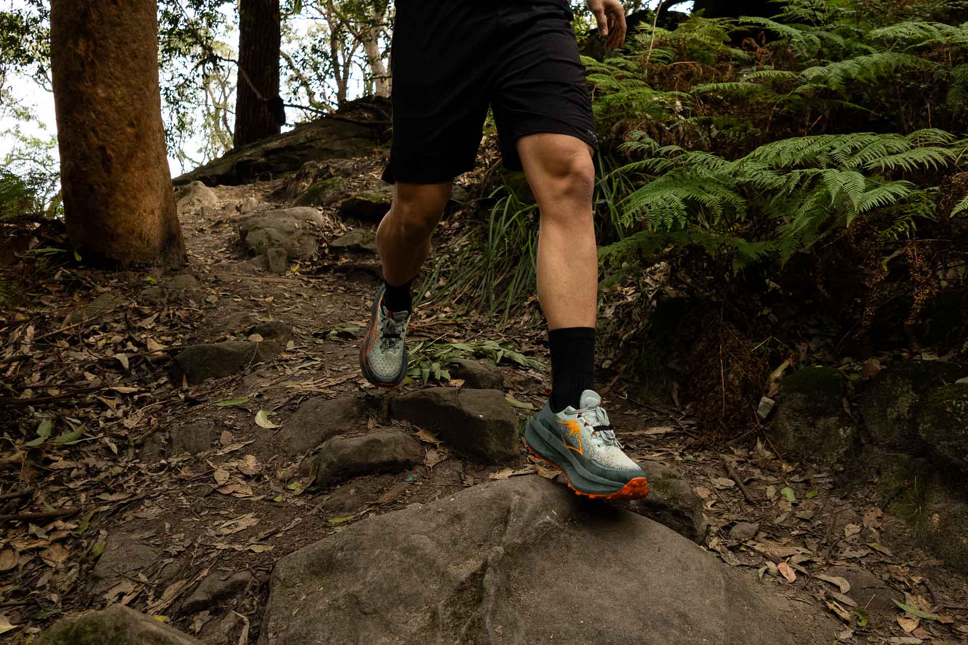 ASICS Trabuco Max 4 Trail Running Shoes – Reviewed & Tested, Tim Ashelford, Sydney, NSW, Girrahween track, Earlwood, Sydney, NSW, leap