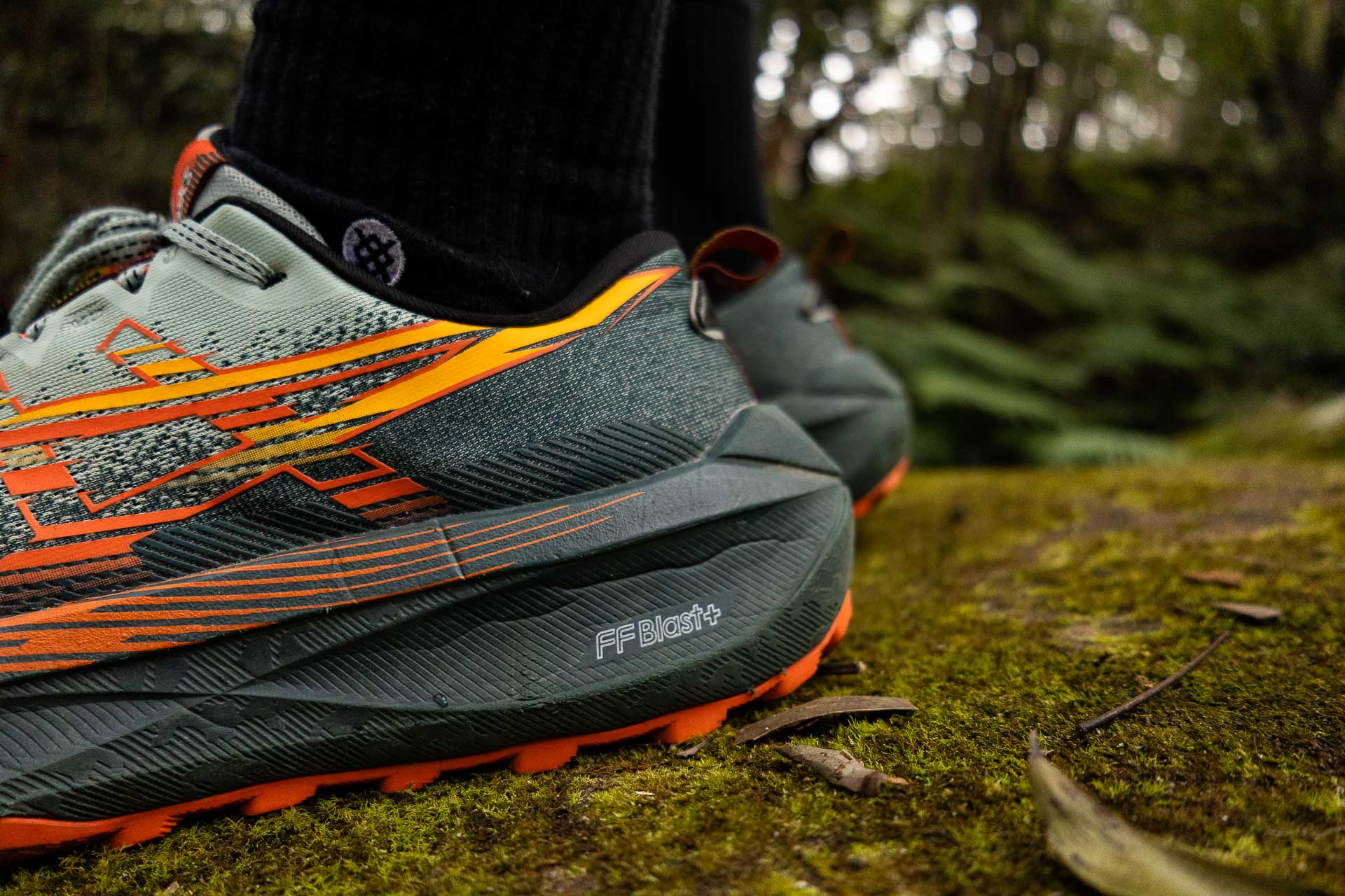 ASICS Trabuco Max 4 Trail Running Shoes – Reviewed & Tested, Tim Ashelford, Sydney, NSW, Girrahween track, Earlwood, Sydney, NSW, heel