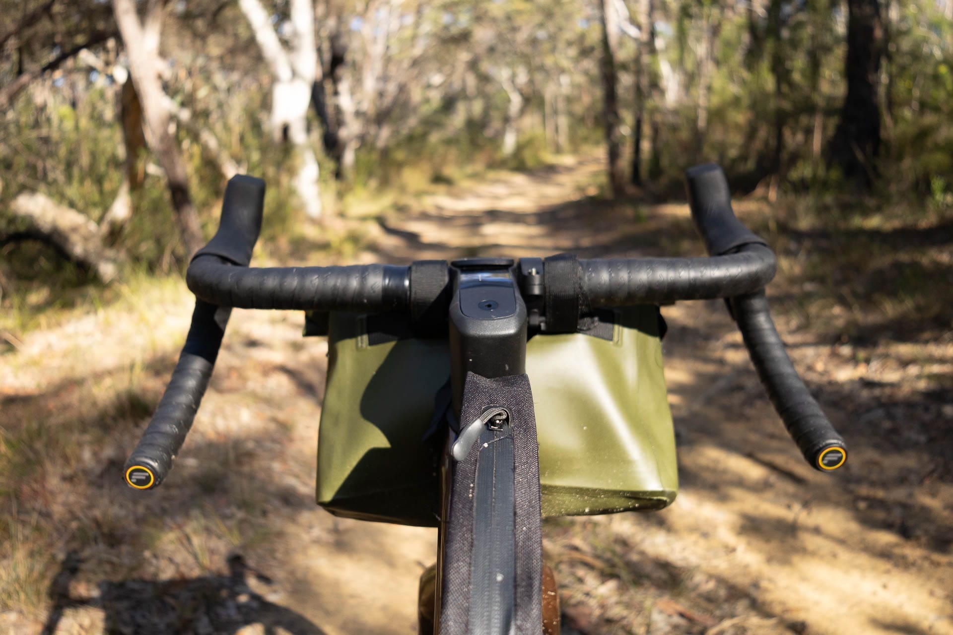 Expedition Units Project M23 Waterproof Field Bag – Tested & Reviewed, Tim Ashelford, bikepacking, gravel bike, perimiter trail, sydney, nsw