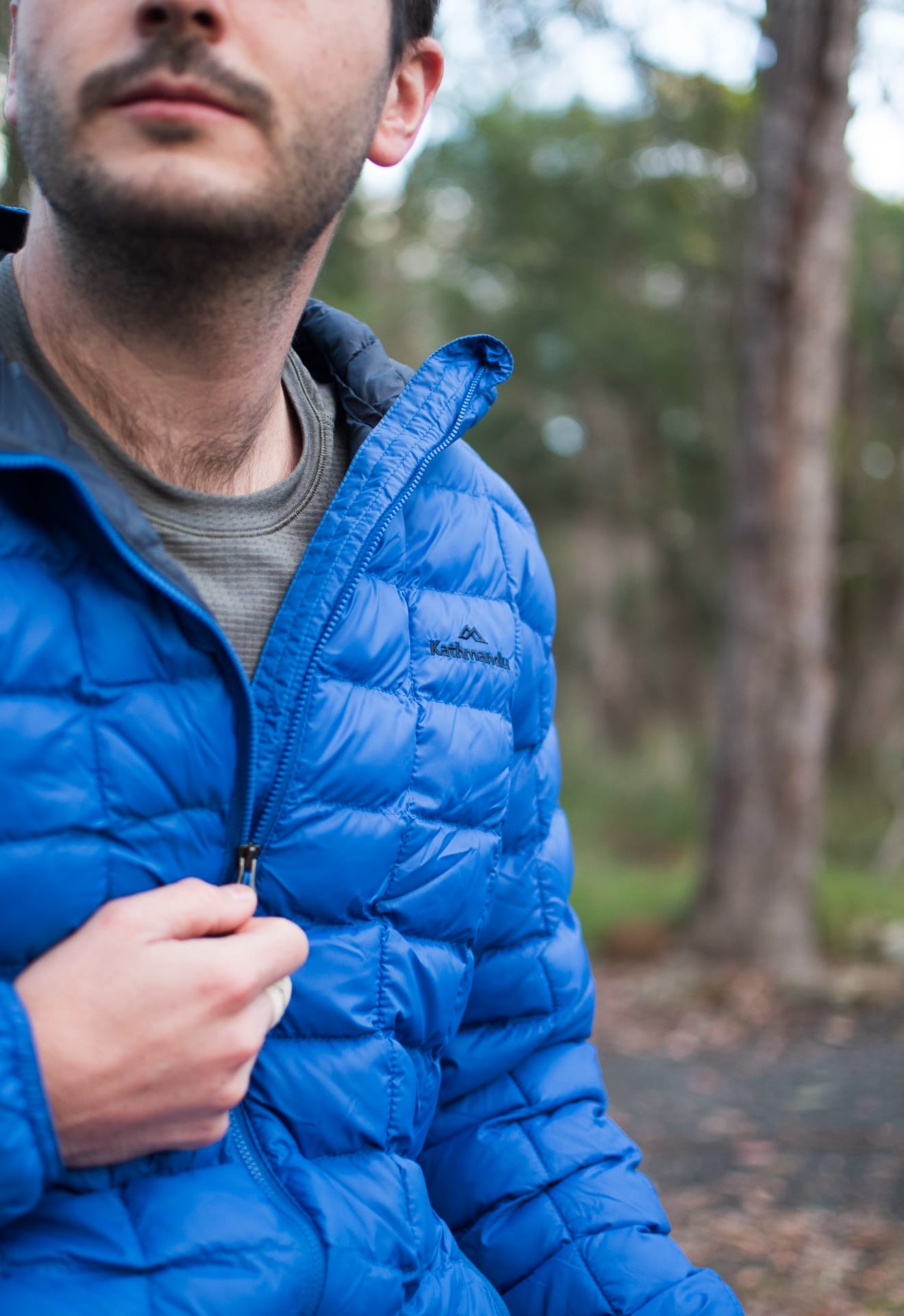 Kathmandu Heli Down & Insulated Jackets – Tested & Reviewed, photos by Andrew Moore, model Aidan Howes, camping, puffer jackets, pockets