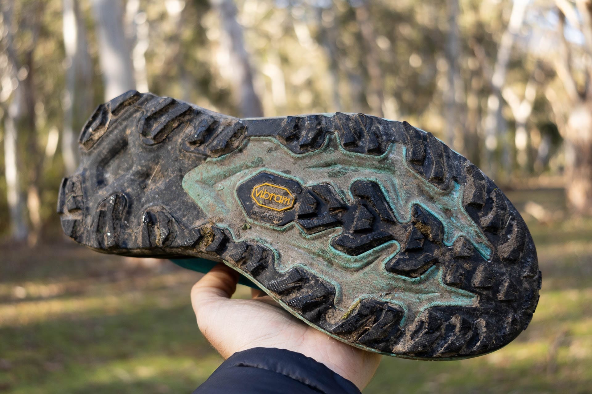 Hoka’s Mafate 5 Might be the Ultimate Trail Running All-Rounder, photos by Tim Ashelford, trail runner, technical, grip, outsole, vibram