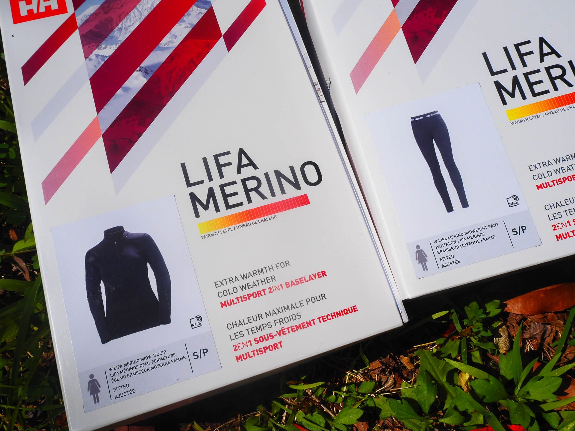 Helly Hansen LIFA Merino Midweight ½ Zip and Thermal Pants – Reviewed & Tested , anna wall, packaging