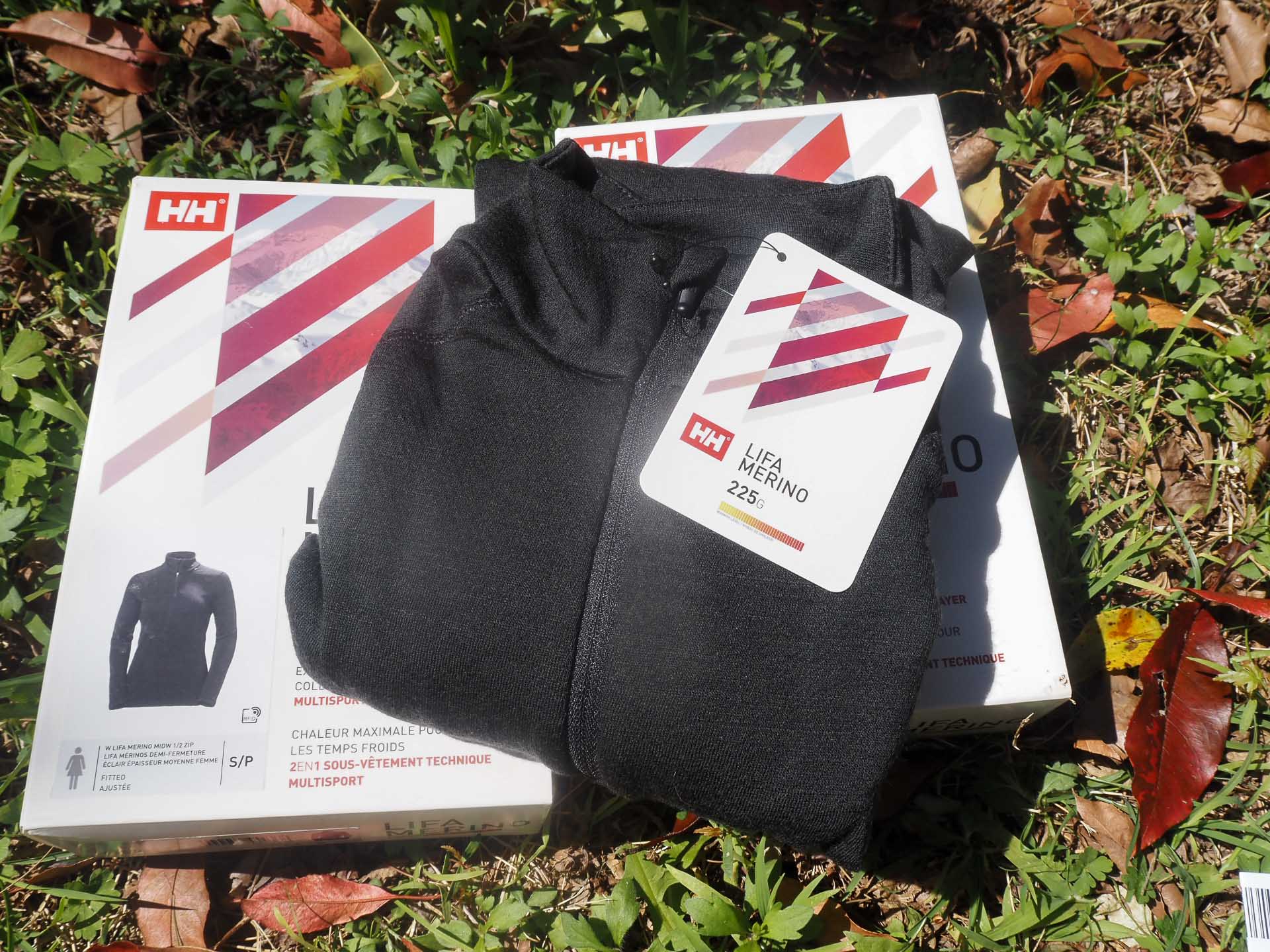 Helly Hansen LIFA Merino Midweight ½ Zip and Thermal Pants – Reviewed & Tested , anna wall, packaging